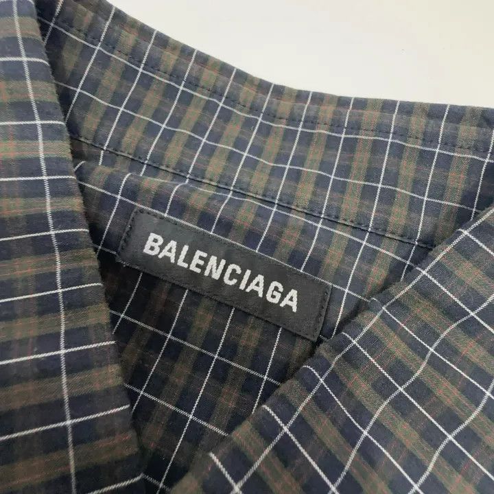 Balenciaga Balenciaga Balenciaga Plaid ButtonUp Shirt for Men -2507 Size US S / EU 44-46 / 1 - 5 Thumbnail