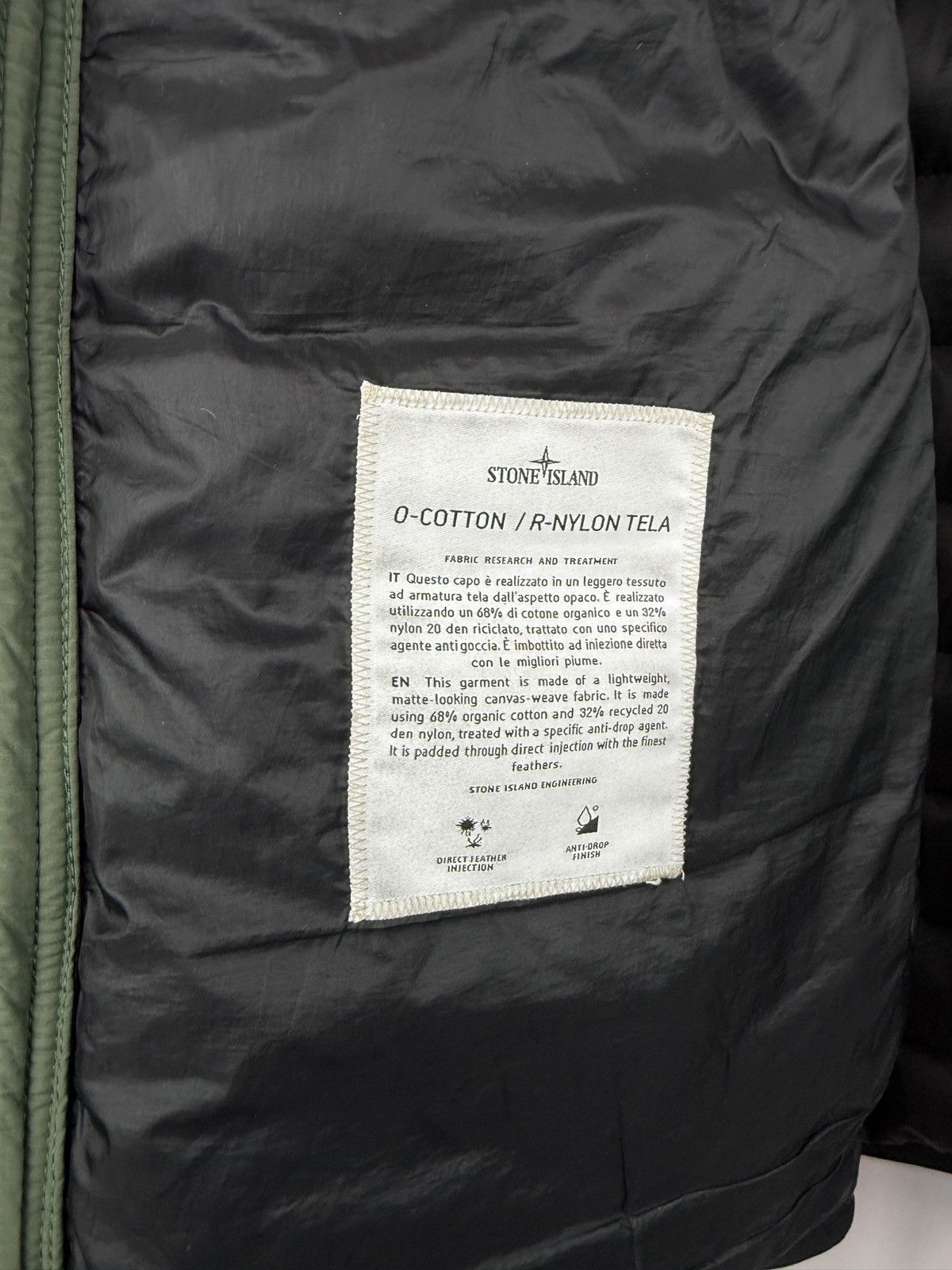 Stone Island Green O-Cotton / R-Nylon Tela Stone Island jacket - Size 3XL Size US XXL / EU 58 / 5 - 7 Thumbnail