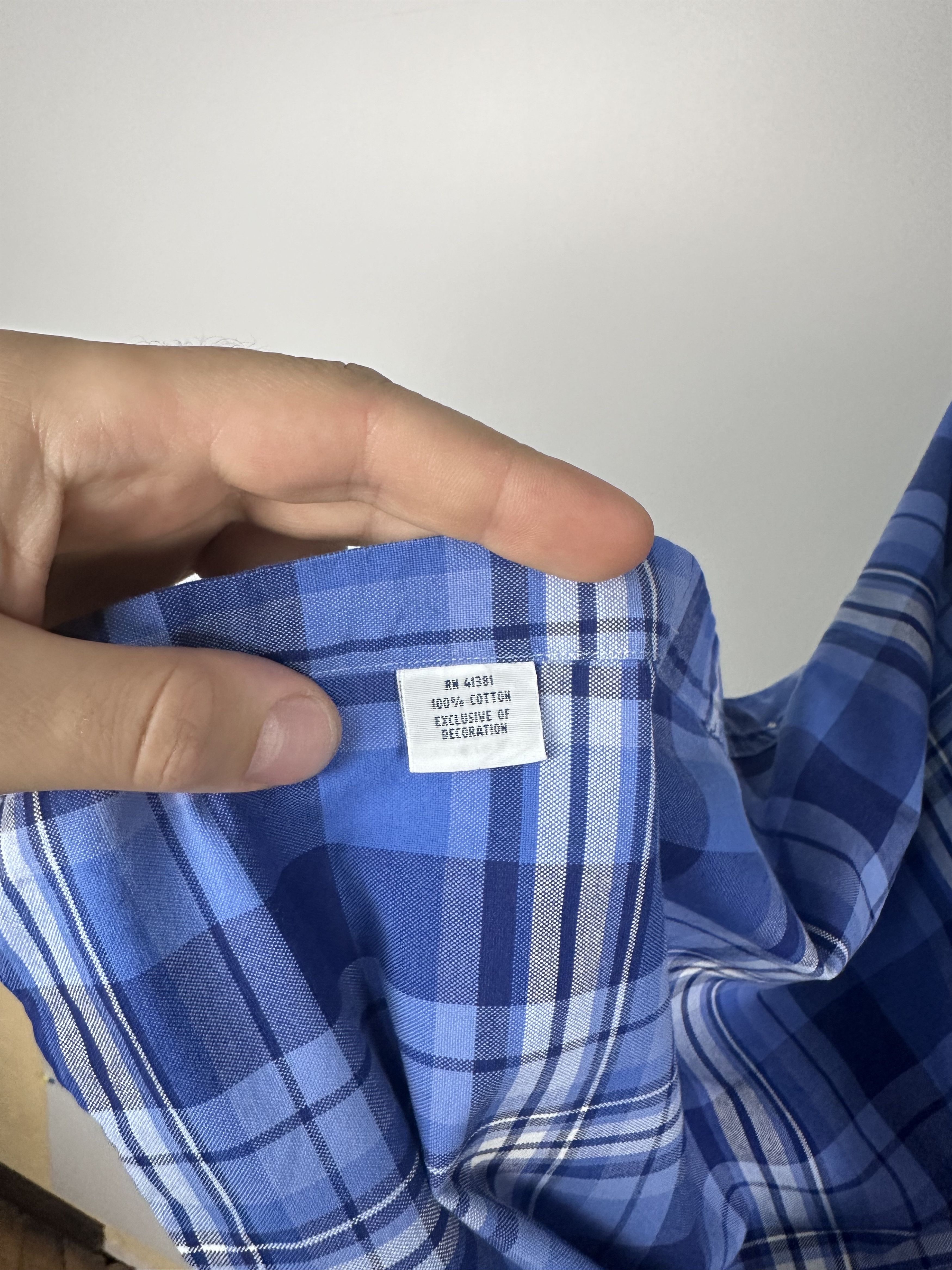 Polo Ralph Lauren POLO RALPH LAUREN Cotton Checkered Button Up Shirt Blue Mens Size US S / EU 44-46 / 1 - 11 Thumbnail