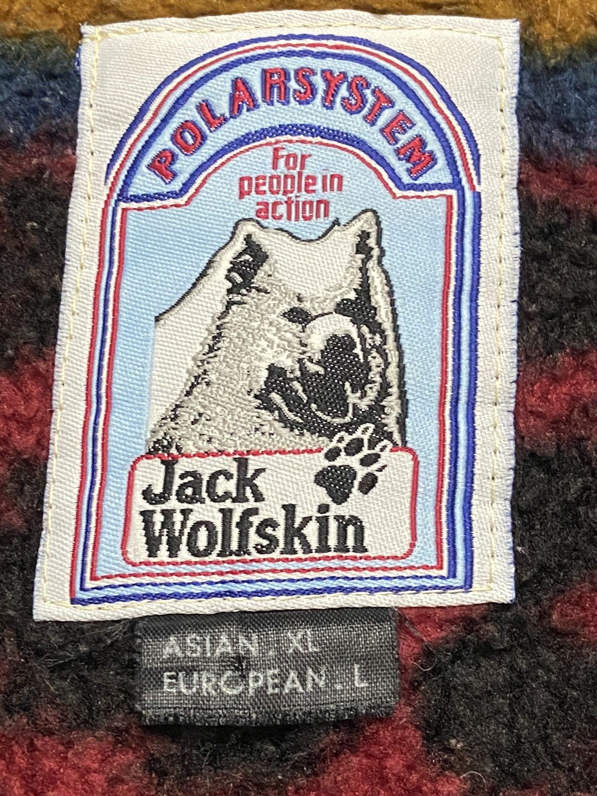 Jack Wolfskin × Vintage Vintage 90s Jack Wolfskin Native Oversized Halfzip Fleece Size US L / EU 52-54 / 3 - 5 Thumbnail