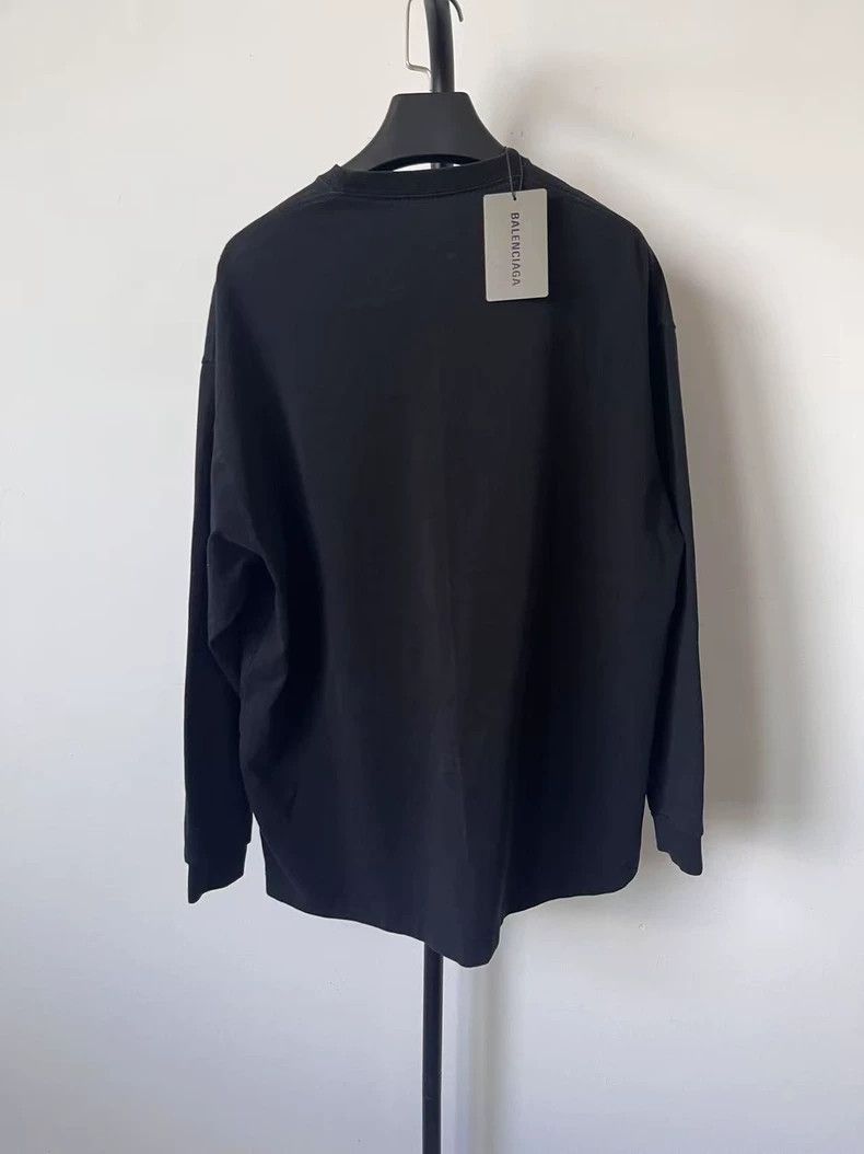 Balenciaga Balenciaga Letter Solid Crewneck Printed T-Shirt Size US M / EU 48-50 / 2 - 2 Thumbnail