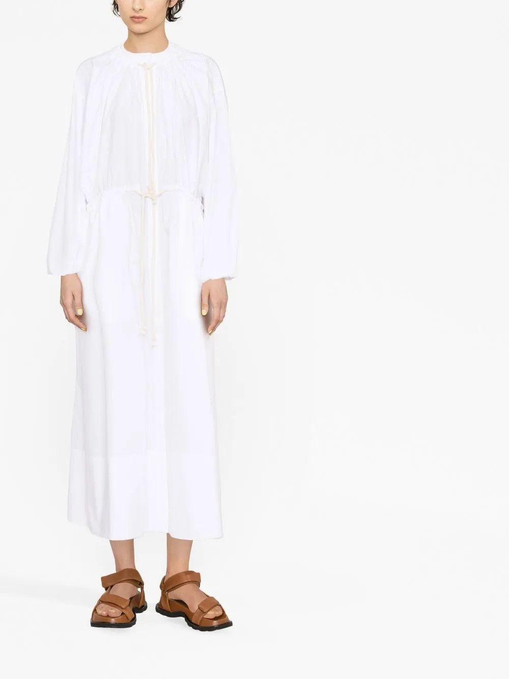 Jil Sander o1y0925 Maxi Dress in White Size XS / US 0-2 / IT 36-38 - 2 Thumbnail