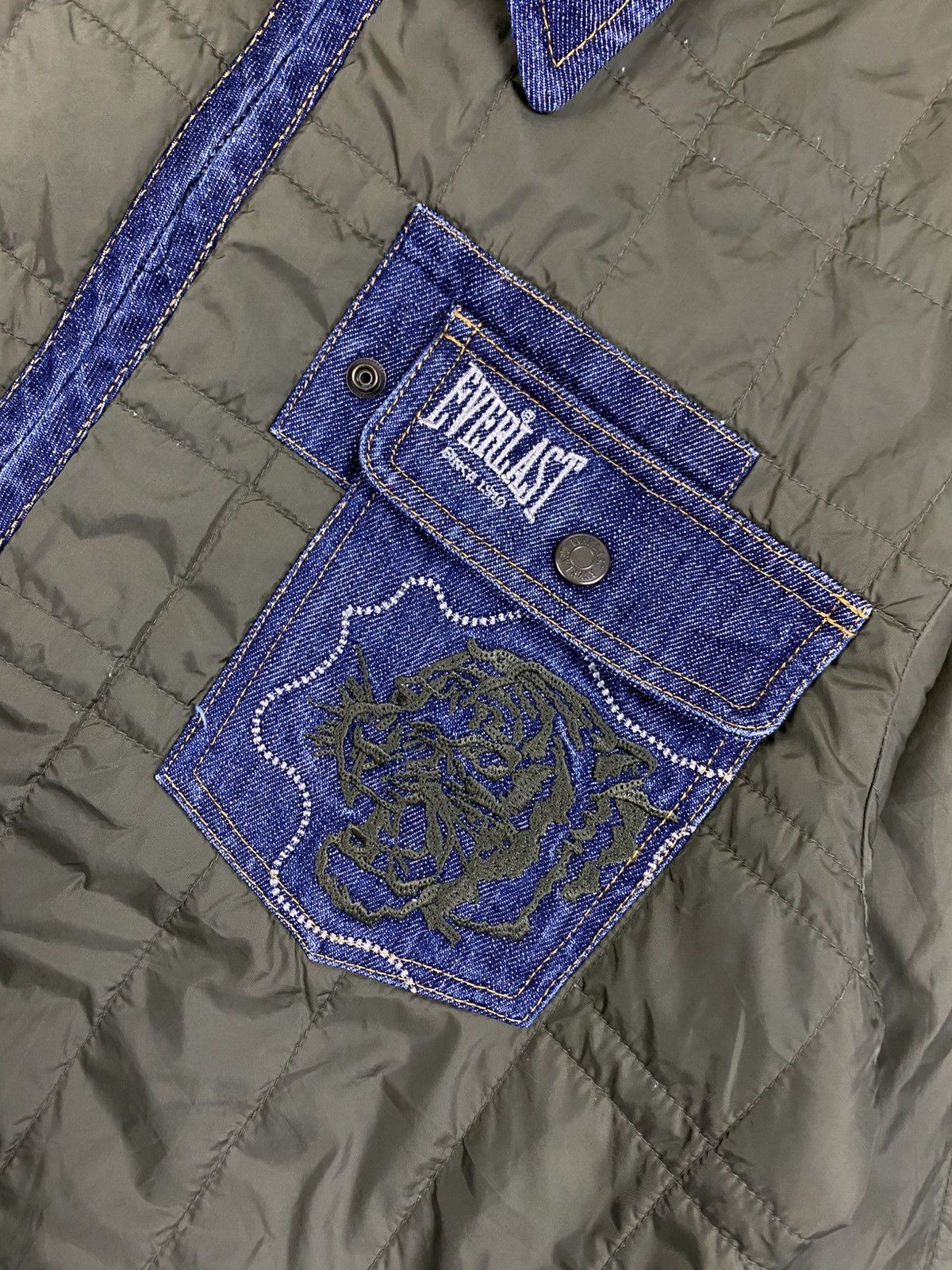 Everlast Vintage Everlast Puffer Quilted Green Zip-Up Jacket Size US M / EU 48-50 / 2 - 6 Thumbnail