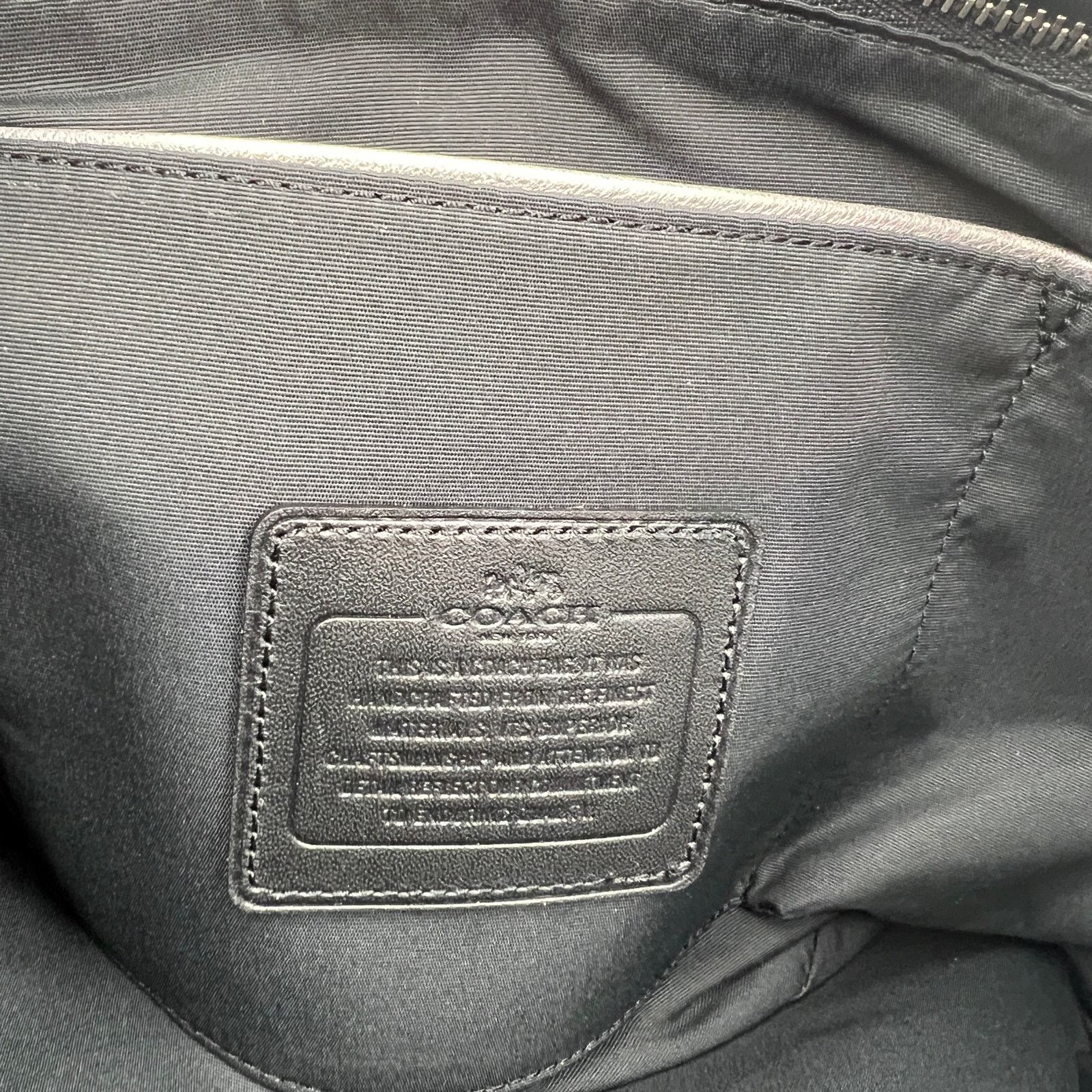 Coach Coach Soft Borough Bag Leather 32291 Handbag Black Size ONE SIZE - 3 Thumbnail