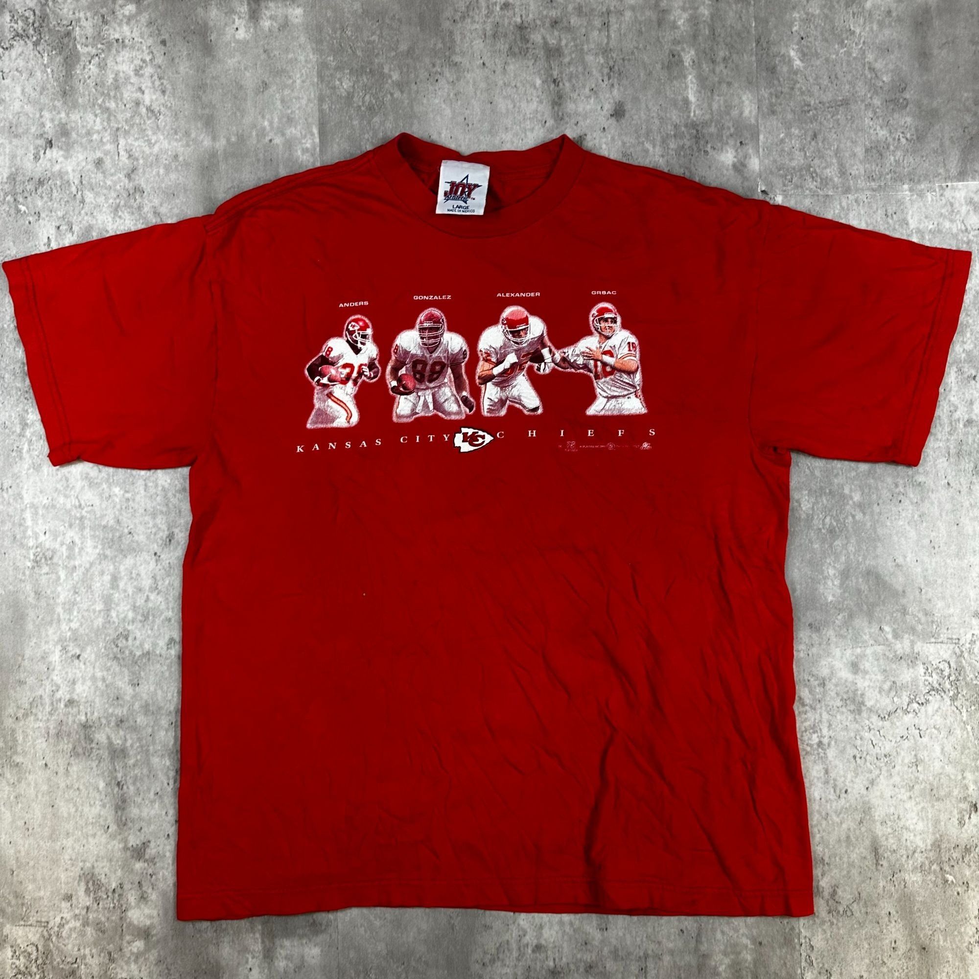 Vintage Kansas City Chiefs Red T-Shirt Joy Athletic Large Made In Me Size US L / EU 52-54 / 3 - 1 Thumbnail