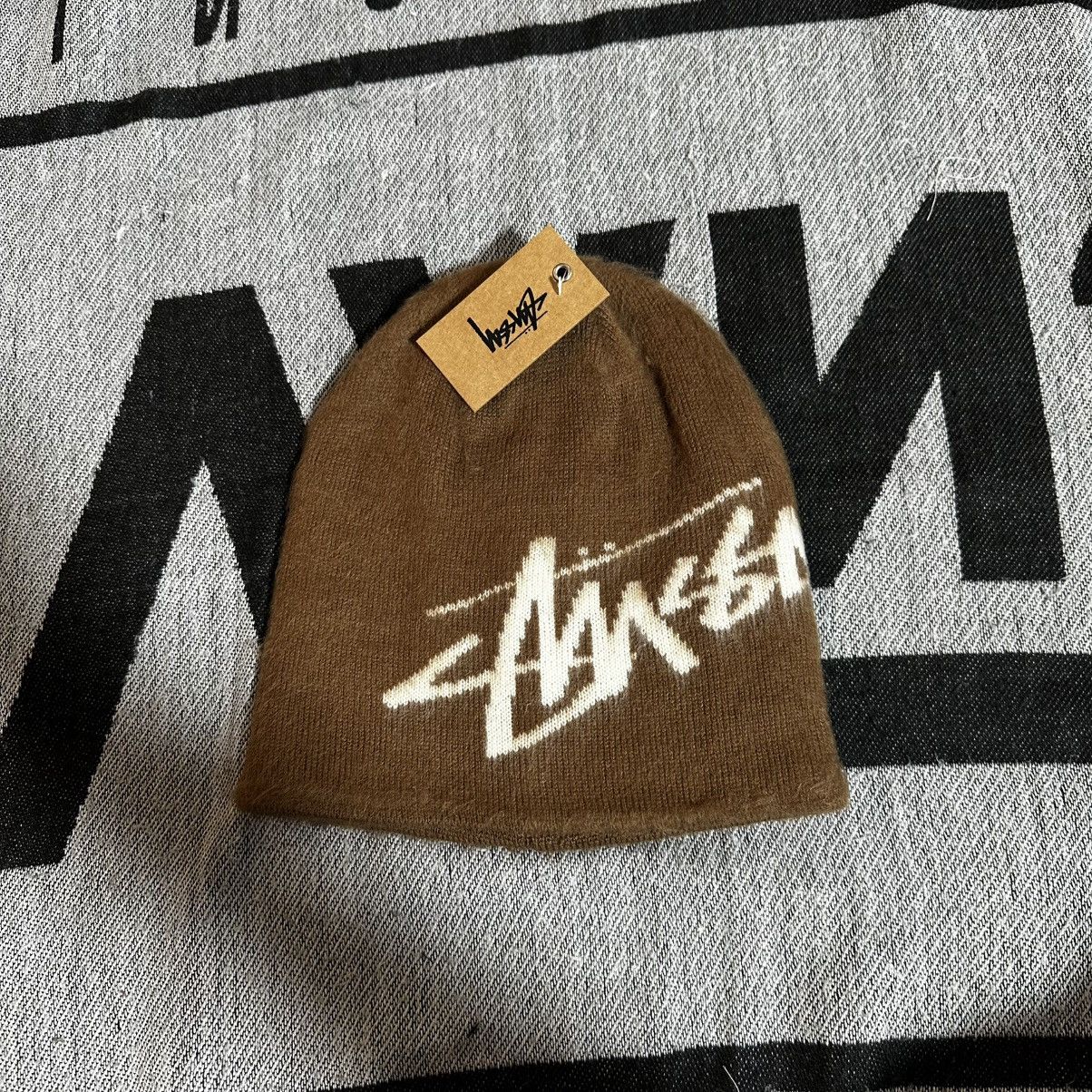 Stussy STUSSY BRUSHED SKULLCAP BEANIE HAT • BROWN Size ONE SIZE - 1 Thumbnail