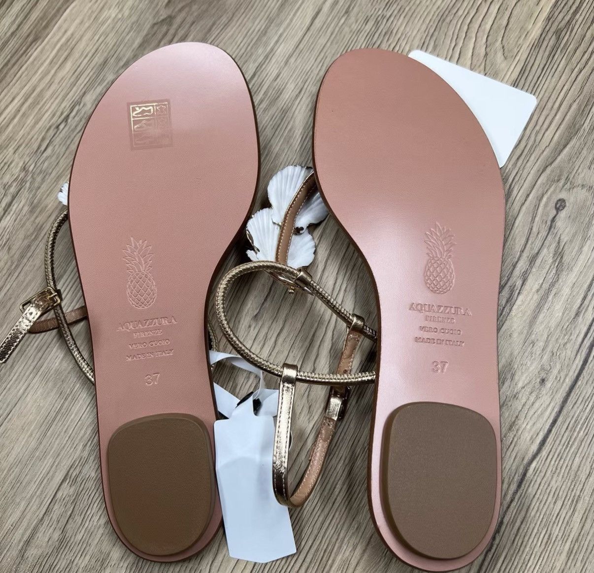 Aquazzura Aquazzura Shell Thong Sandals J41 Size US 7 / IT 37 - 5 Thumbnail
