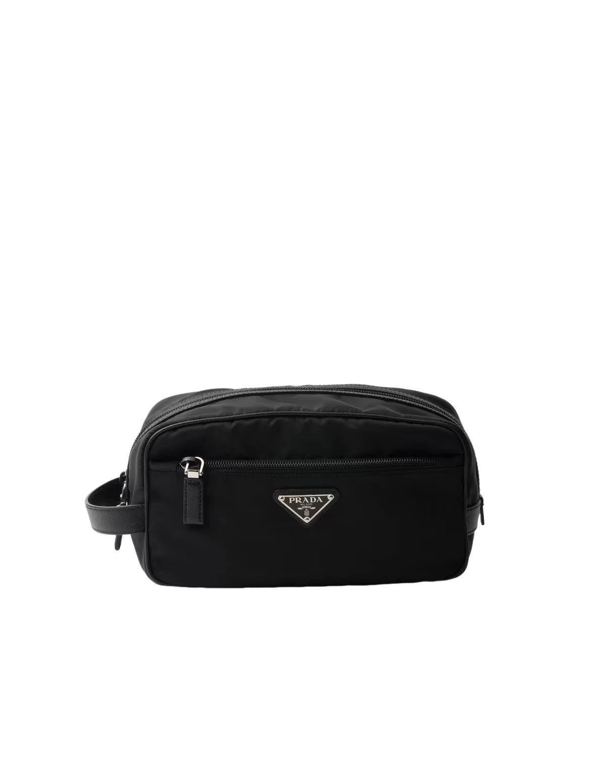 Prada PRADA $975 Black Re-Nylon Saffiano Pouch New/Authentic Size ONE SIZE - 1 Thumbnail