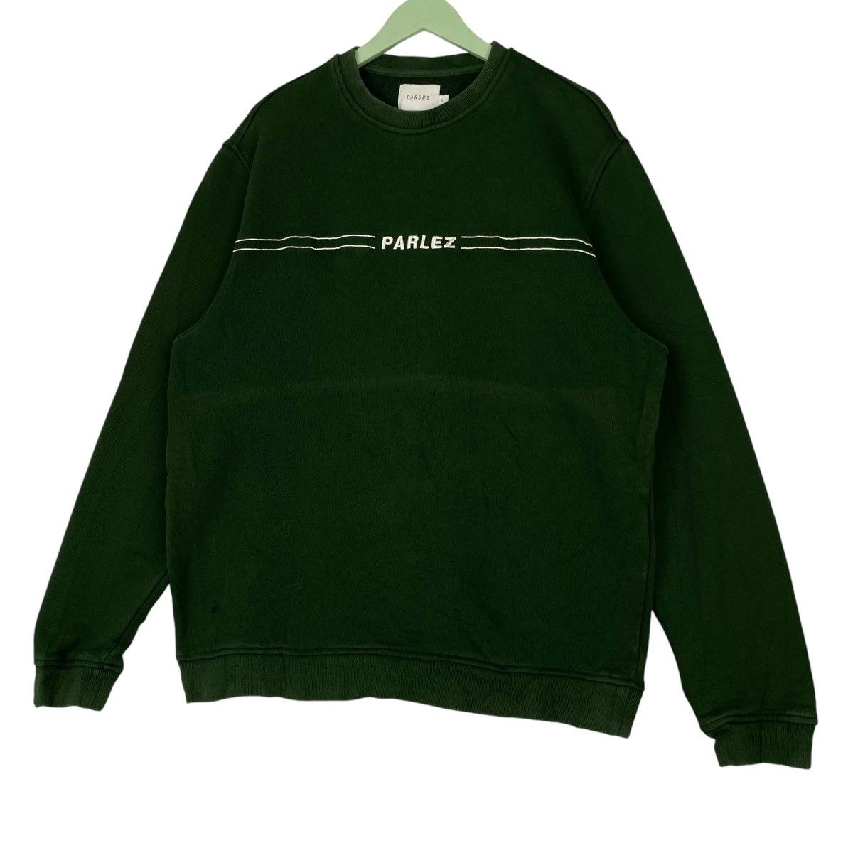 Parlez × Vintage Vintage Parlez Embroidered Crewneck Sweatshirt Green Size US L / EU 52-54 / 3 - 2 Thumbnail