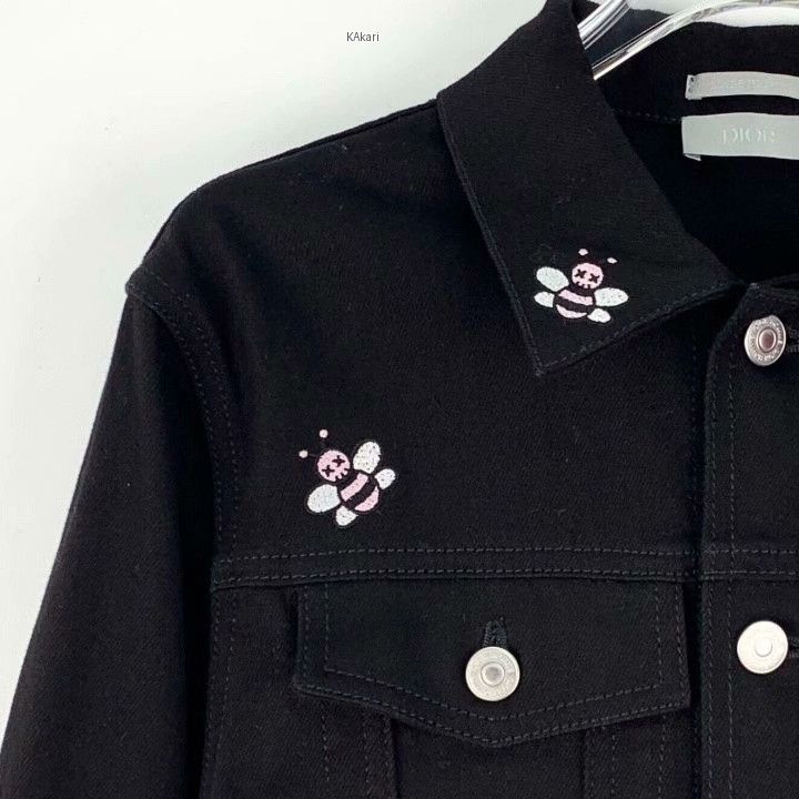 Dior Dior Black Bee Embroidery Denim Jacket Size US S / EU 44-46 / 1 - 3 Thumbnail