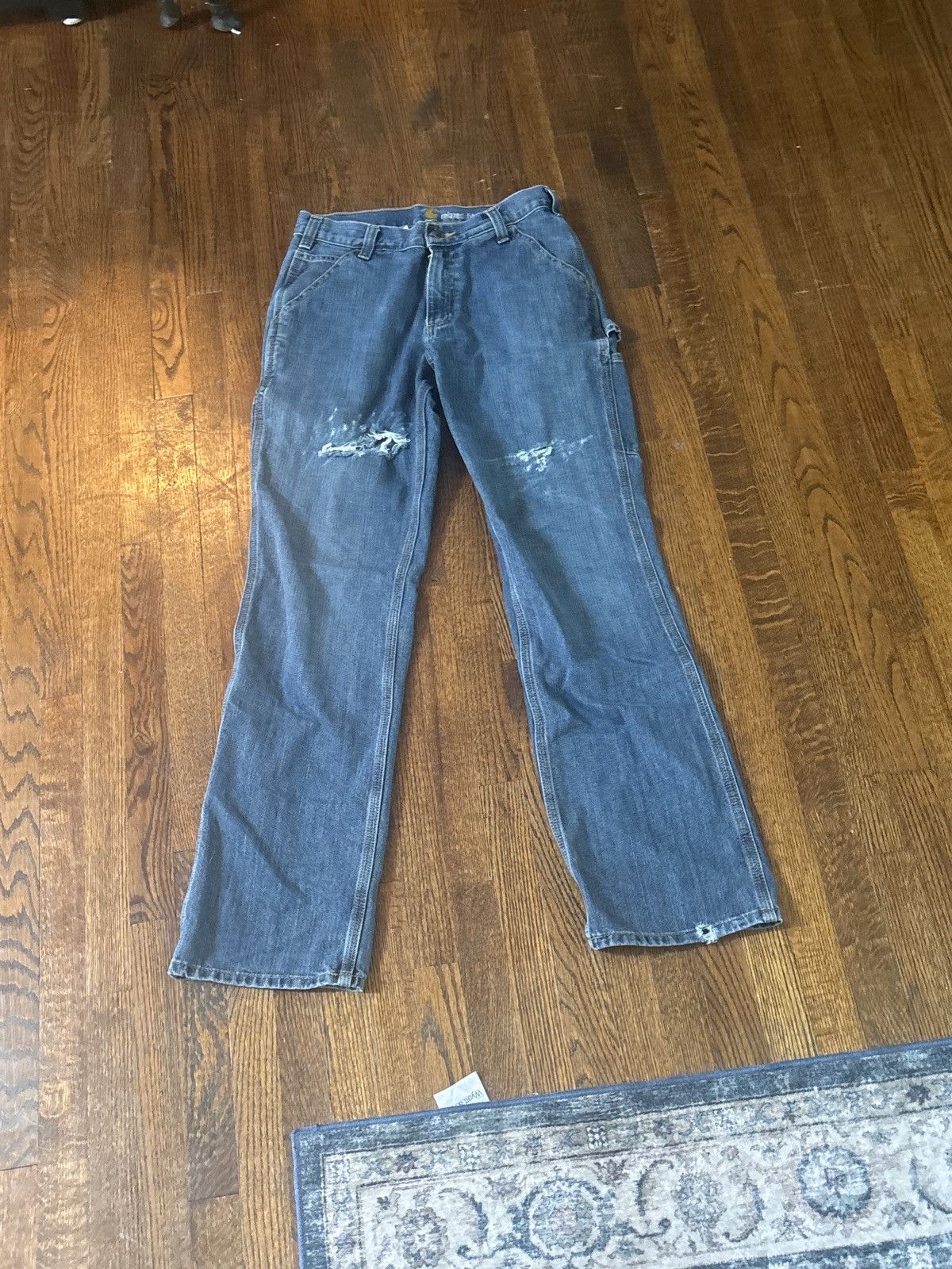 Carhartt × Japanese Brand × Vintage DISTRESSED CARHART DOUBLE KNEES Size US 32 / EU 48 - 5 Thumbnail