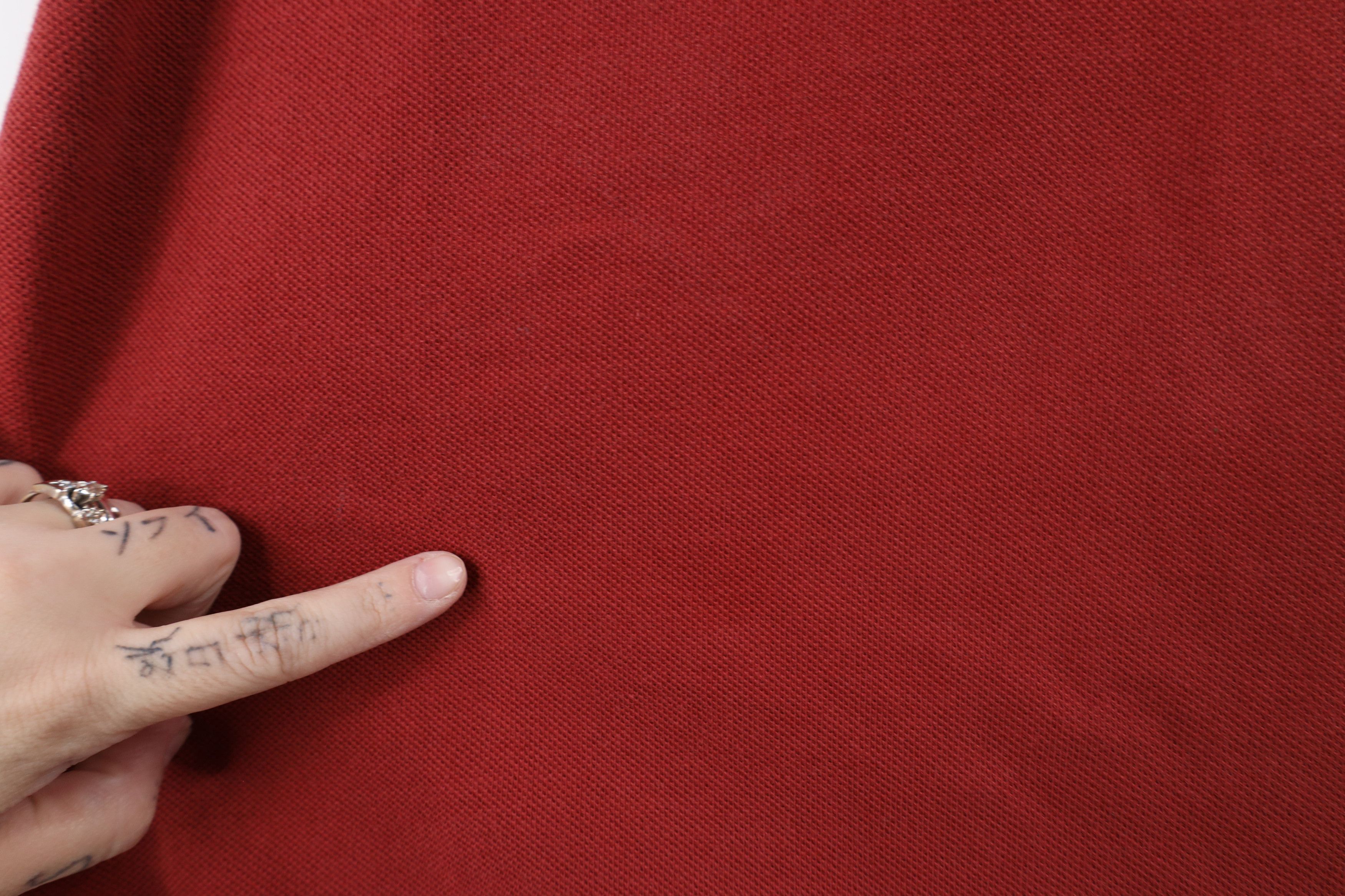 Lands' End × Vintage Vintage 90s Lands End Pique Cotton Pocket Polo Shirt Red USA Size US L / EU 52-54 / 3 - 4 Thumbnail