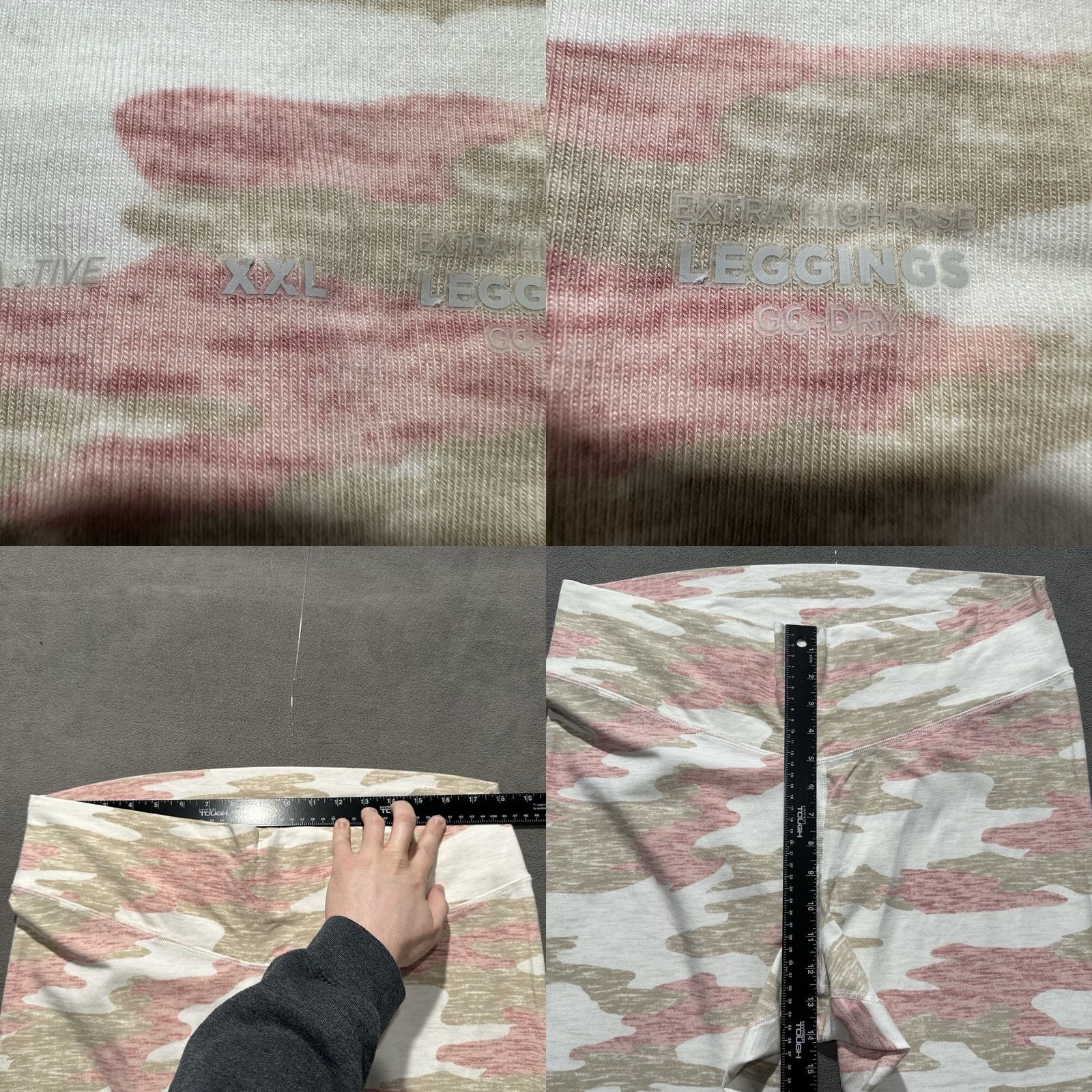 Old Navy Old Navy Active Pants Womens 2XL Pink Camouflage Go-Dry EUC Leggings Size 40" / US 18 - 8 Thumbnail
