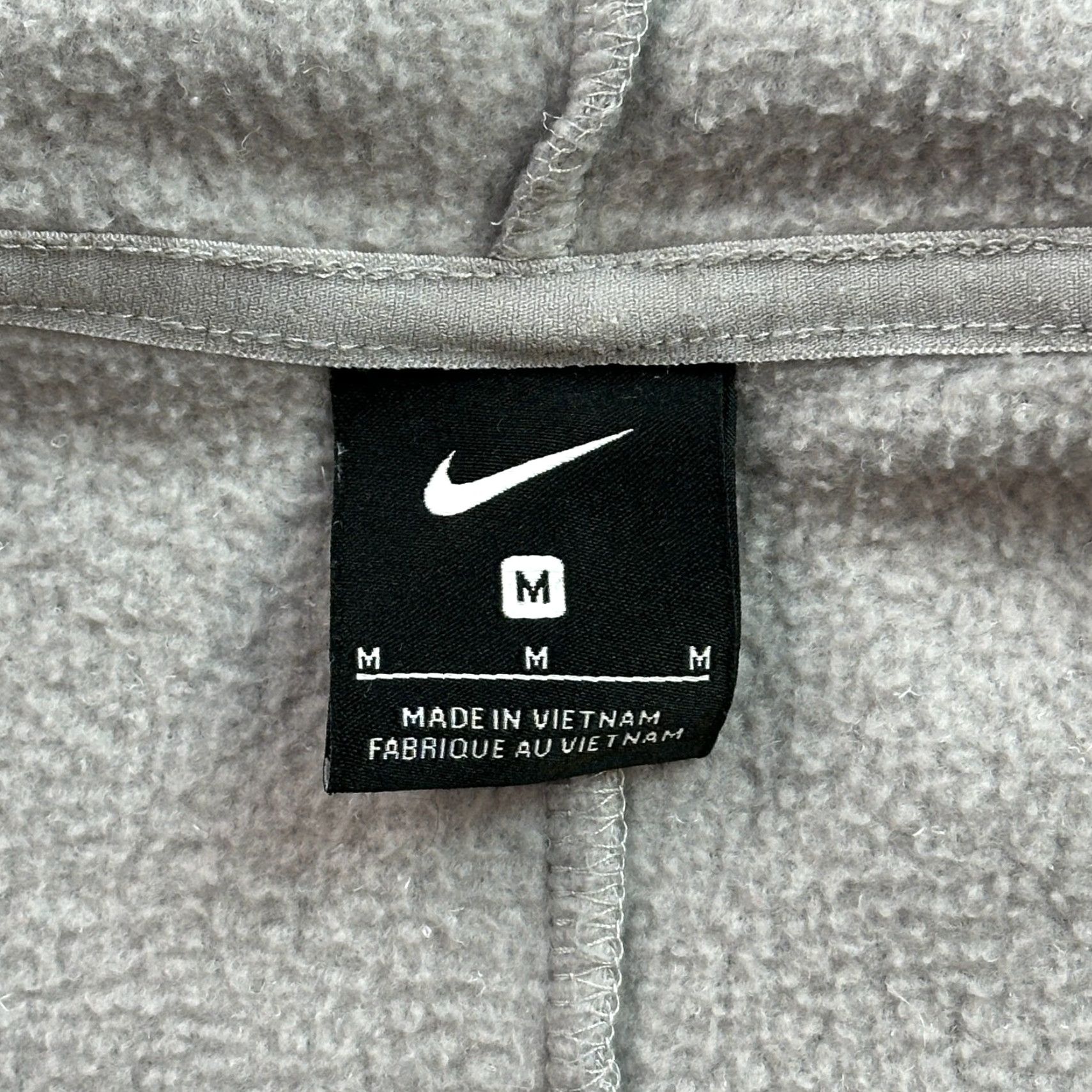 Nike Nike Hoodie Women's Medium Gray Therma Fleece Full Zip Cozy Activewear Swoosh Size M / US 6-8 / IT 42-44 - 5 Thumbnail