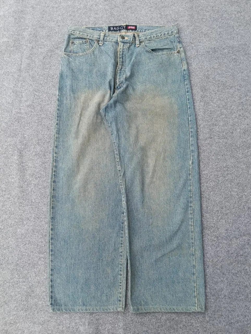 Big John GL Heart Baggy Jeans designed Georgia Love Wide Leg Denim. Size US 34 / EU 50 - 2 Thumbnail