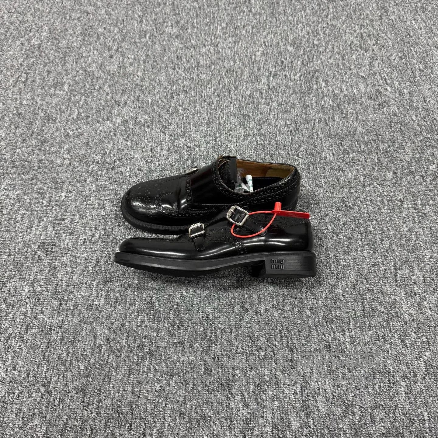 Miu Miu miu miu × Churchs Block-carved loafers| Size US 7 / IT 37 - 3 Thumbnail