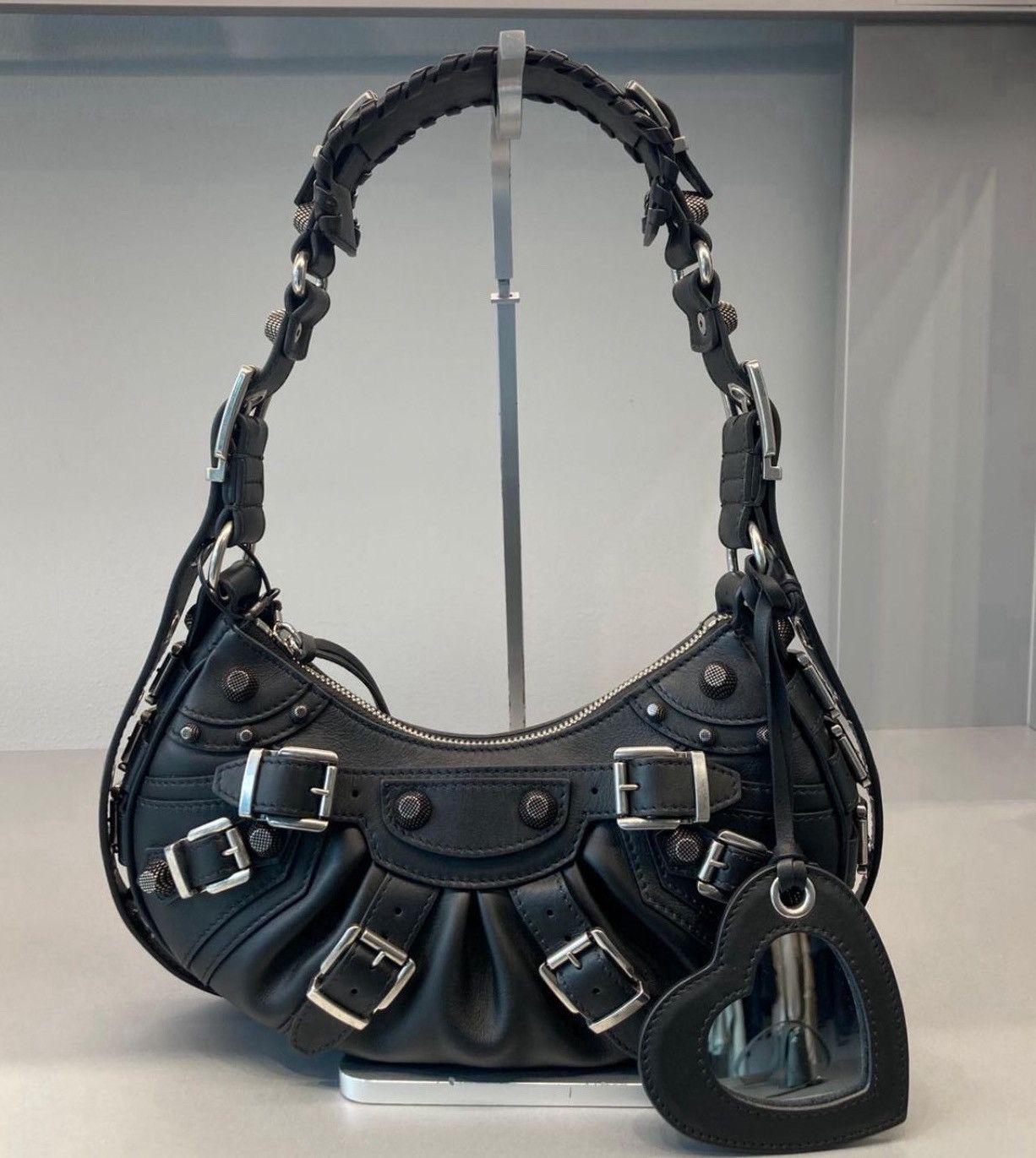 Balenciaga Balenciaga Cagole Leather Bag with Buckles Size ONE SIZE - 1 Thumbnail