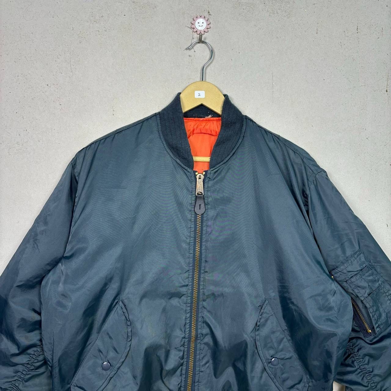 Other Vtg 80s MA-1 Flight Jacket Military Bomber Jacket Reversible Size US M / EU 48-50 / 2 - 4 Thumbnail