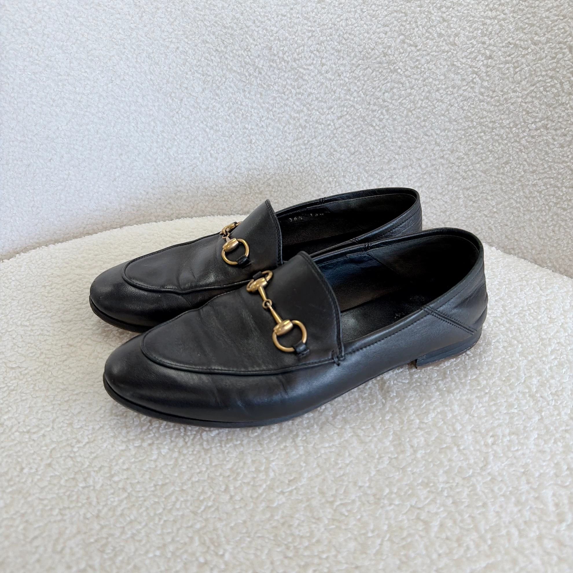 Gucci Gucci Black Horsebit Loafer 36.5C Size US 6 / IT 36 - 1 Thumbnail