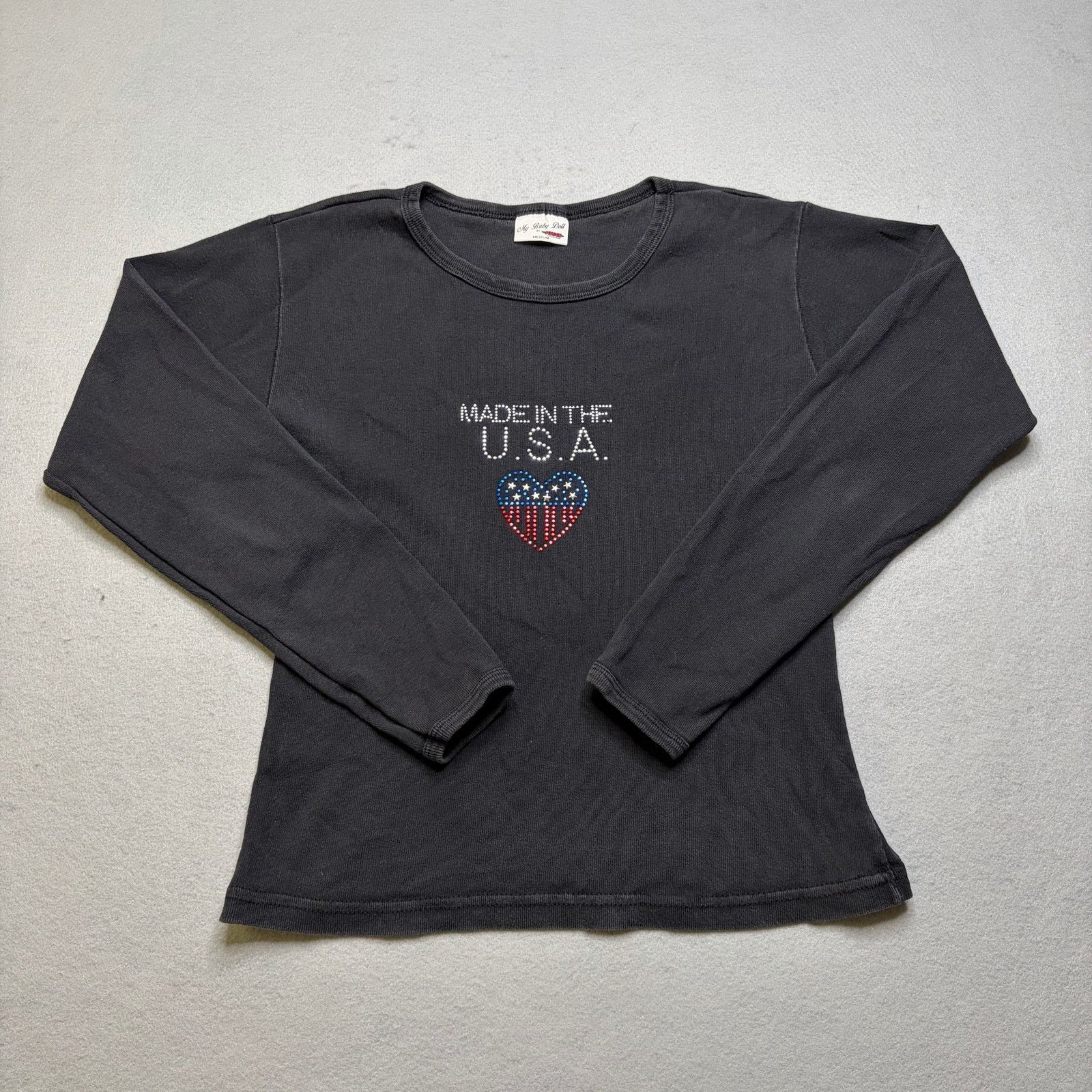 Other Y2K Made In The USA Rhinestone Long Sleeve Shirt Medium Size M / US 6-8 / IT 42-44 - 1 Thumbnail