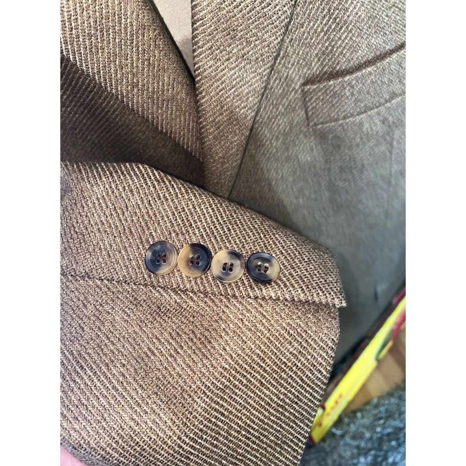 Hugo Boss Hugo Boss Blazer Jacket Wool Earth Tone Rosellini Sz 40 US Mens Color Sharp Size US XXS / EU 40 - 8 Thumbnail