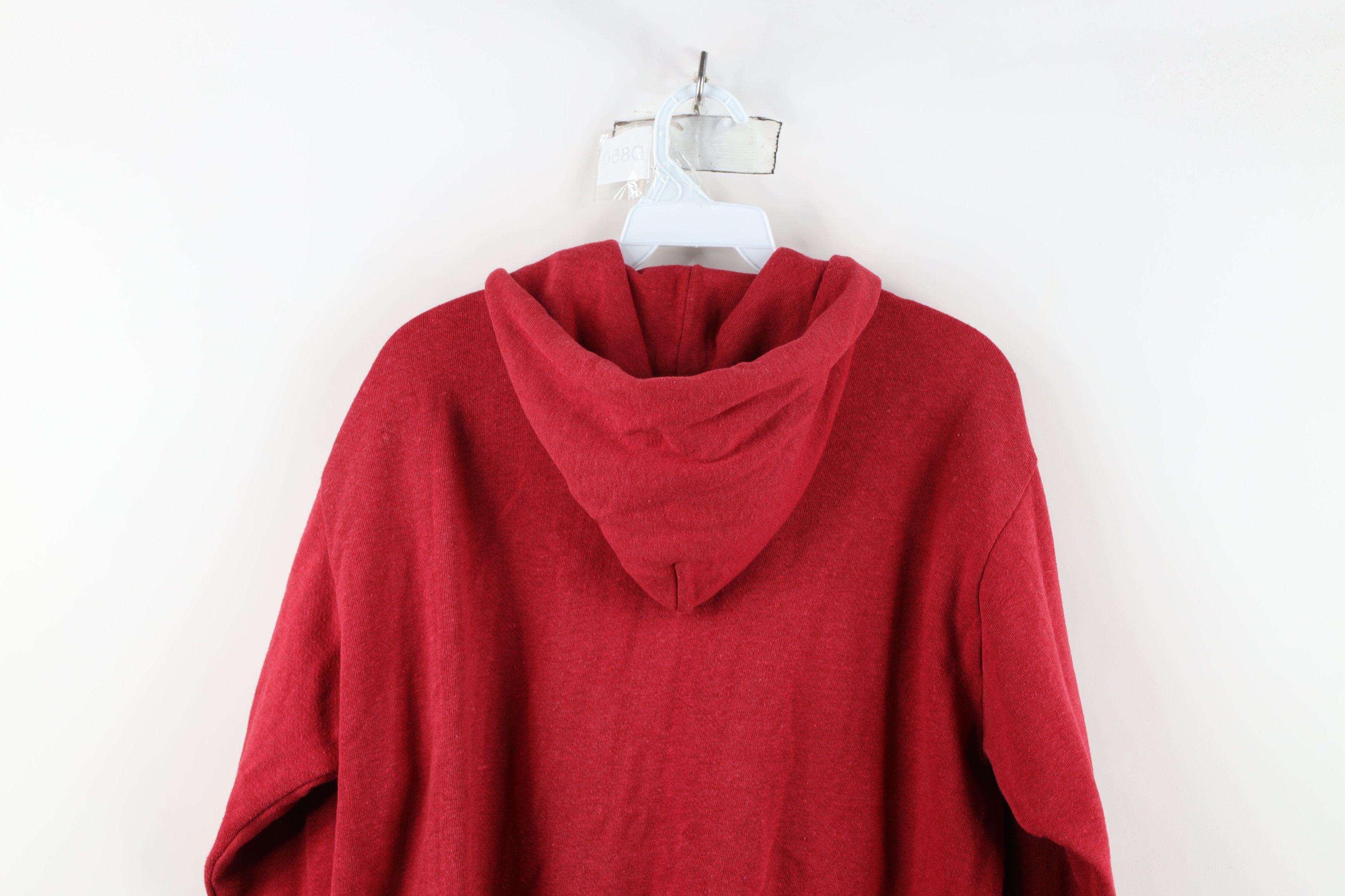 Vintage Vintage 70s Streetwear Full Zip Hoodie Sweatshirt Red USA Size US L / EU 52-54 / 3 - 14 Thumbnail
