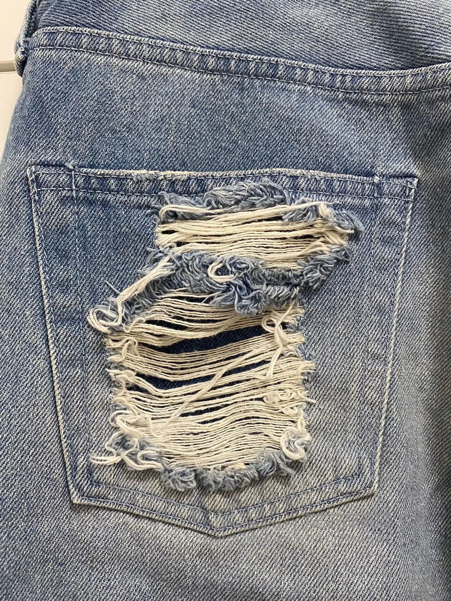 Ambush Design Ambush Washed Distressed Ripped Jeans. Size US 38 / EU 54 - 5 Thumbnail