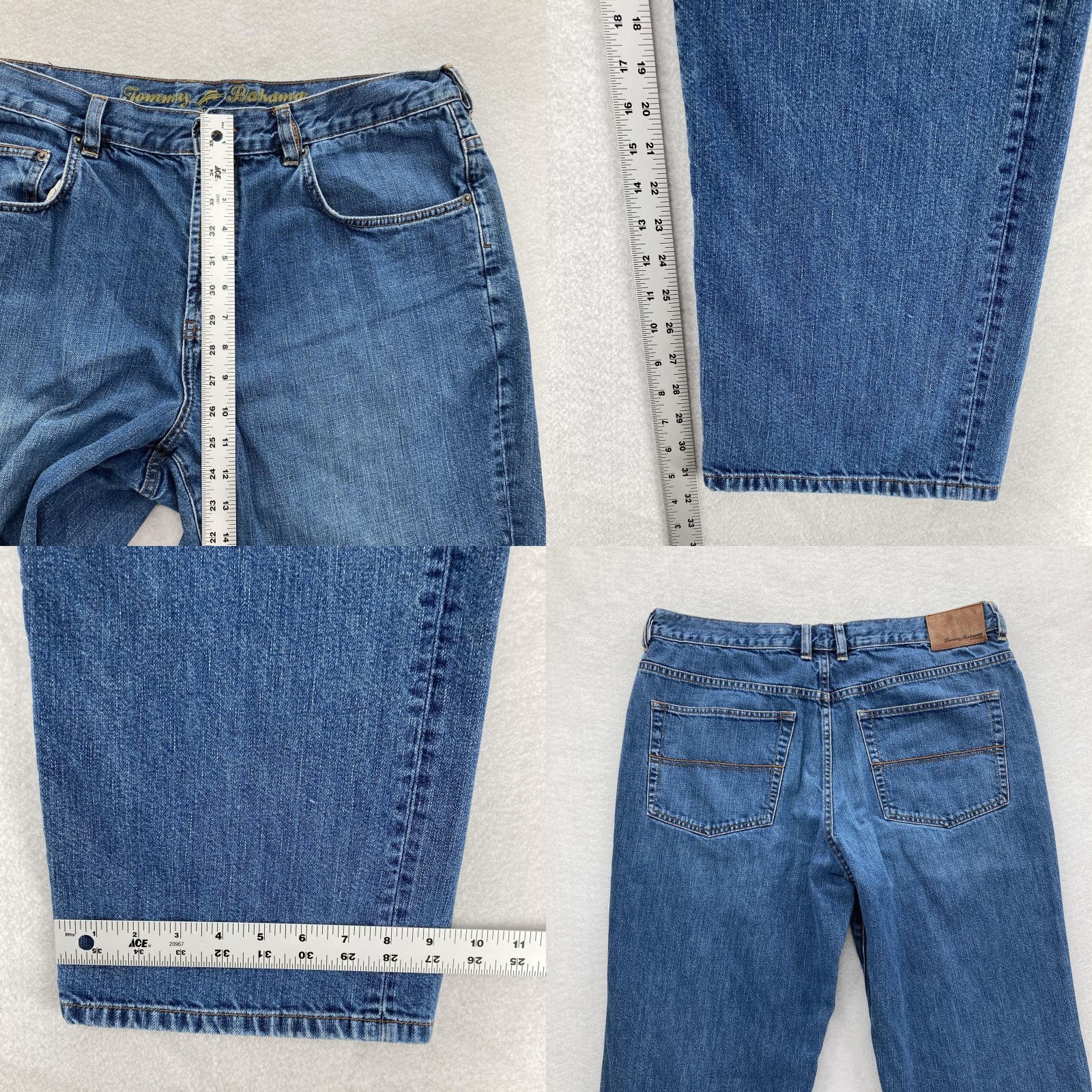 Tommy Bahama Tommy Bahama Jeans Mens 38x32 Blue Classic Fit Medium Wash Five Pocket Denim Shirt? Size US 38 / EU 54 - 8 Thumbnail