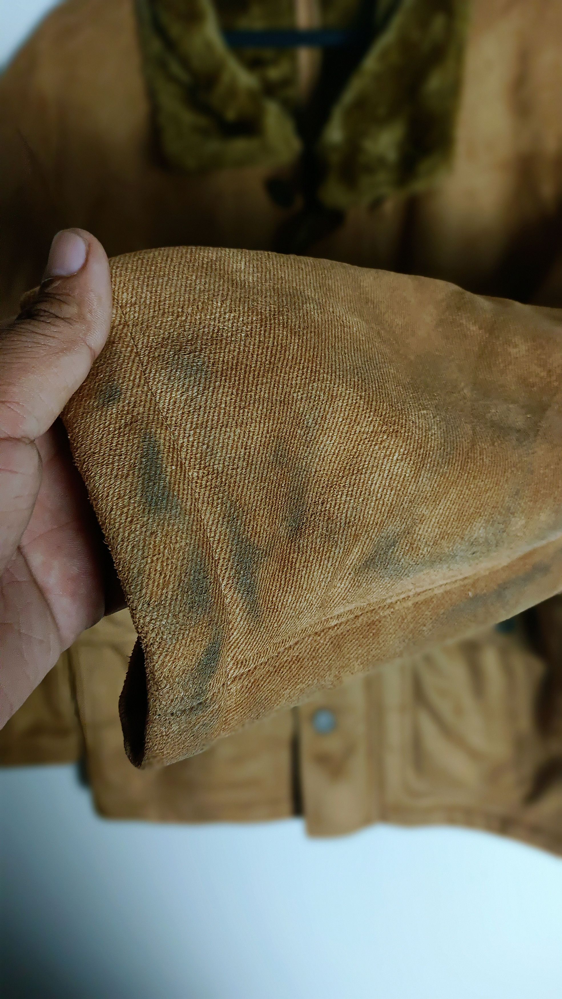 Vintage Vintage British Khaki New York Mink Fur Coat Menswear Brown Size US L / EU 52-54 / 3 - 4 Thumbnail