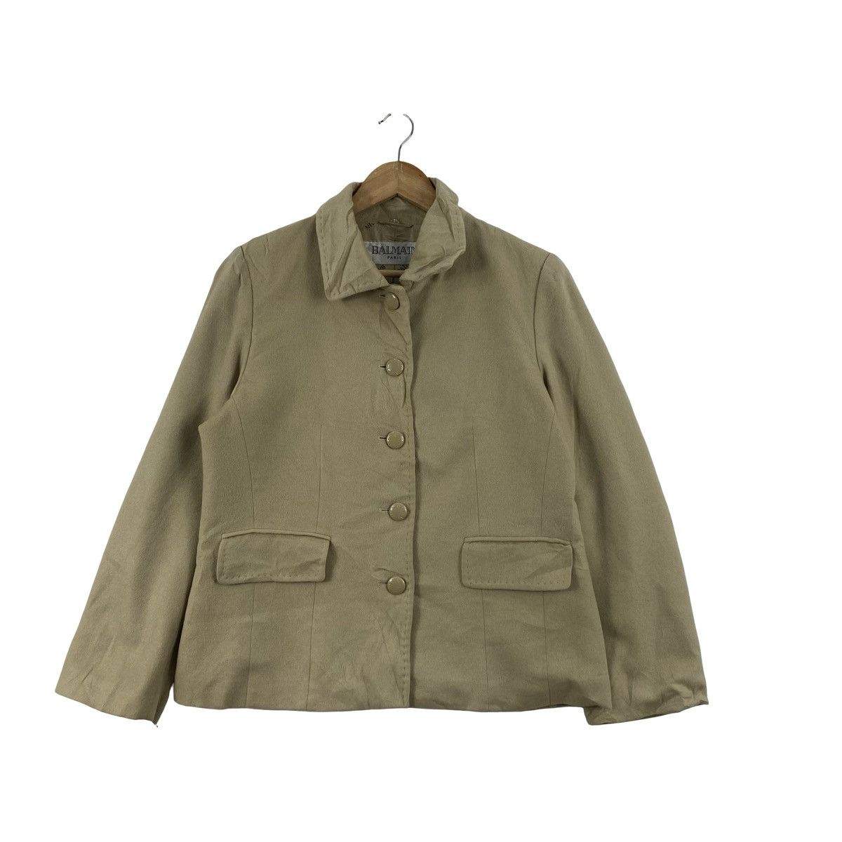 Balmain Vintage BALMAIN PARIS Jacket Coat Minimalist Designer Casual Size L / US 10 / IT 46 - 4 Thumbnail