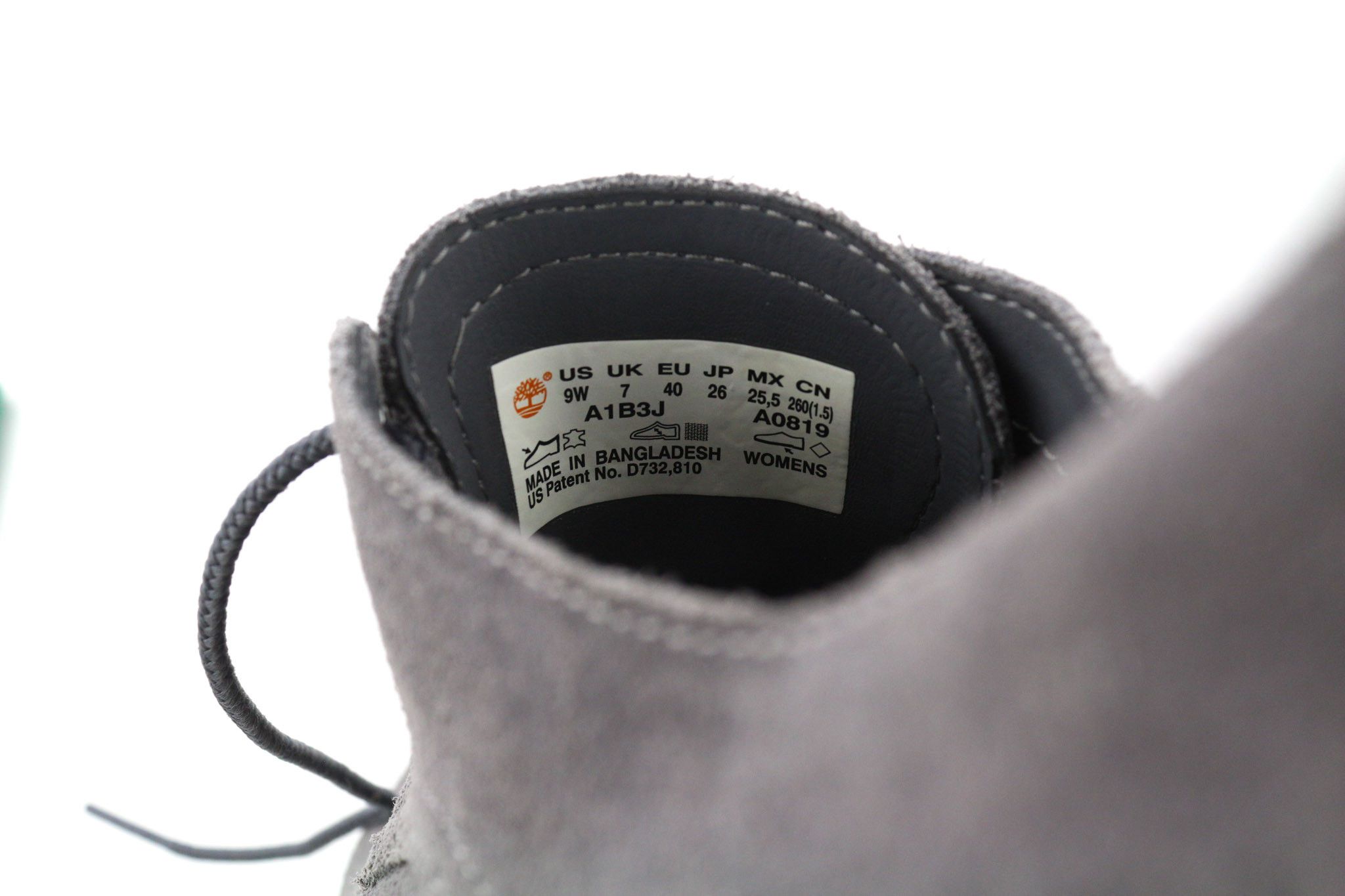 Timberland A1B3J-A0819 EU40/41 Grey Leather Suede Shoes 81134 Size US 10 / IT 40 - 12 Thumbnail