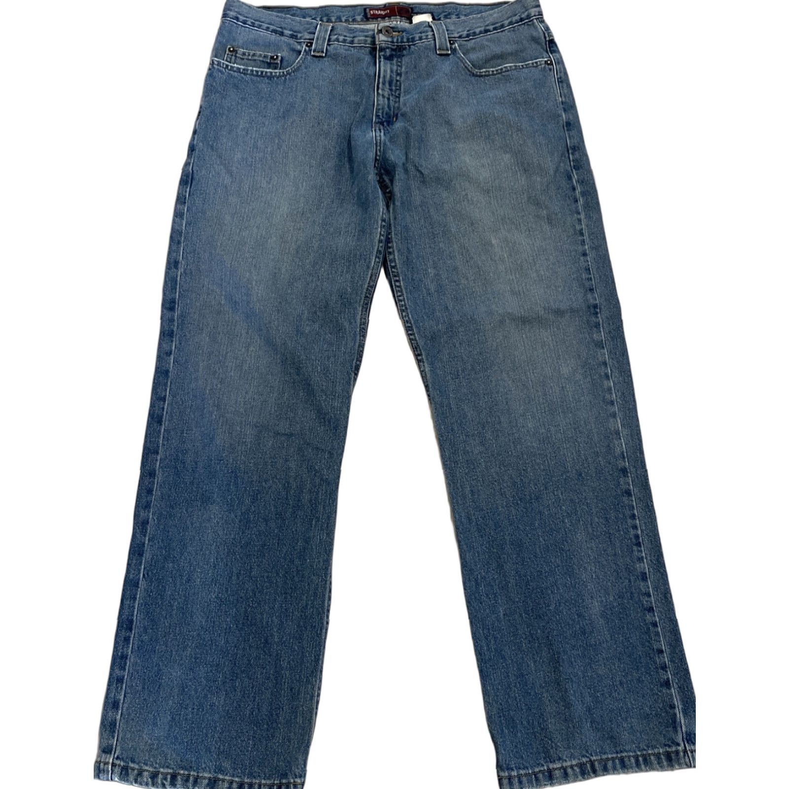 Anchor Blue VINTAGE Anchor Blue Jeans Mens 36x32 Denim Straight Baggy 90s Streetwear Blue Mens Size US 36 / EU 52 - 1 Thumbnail