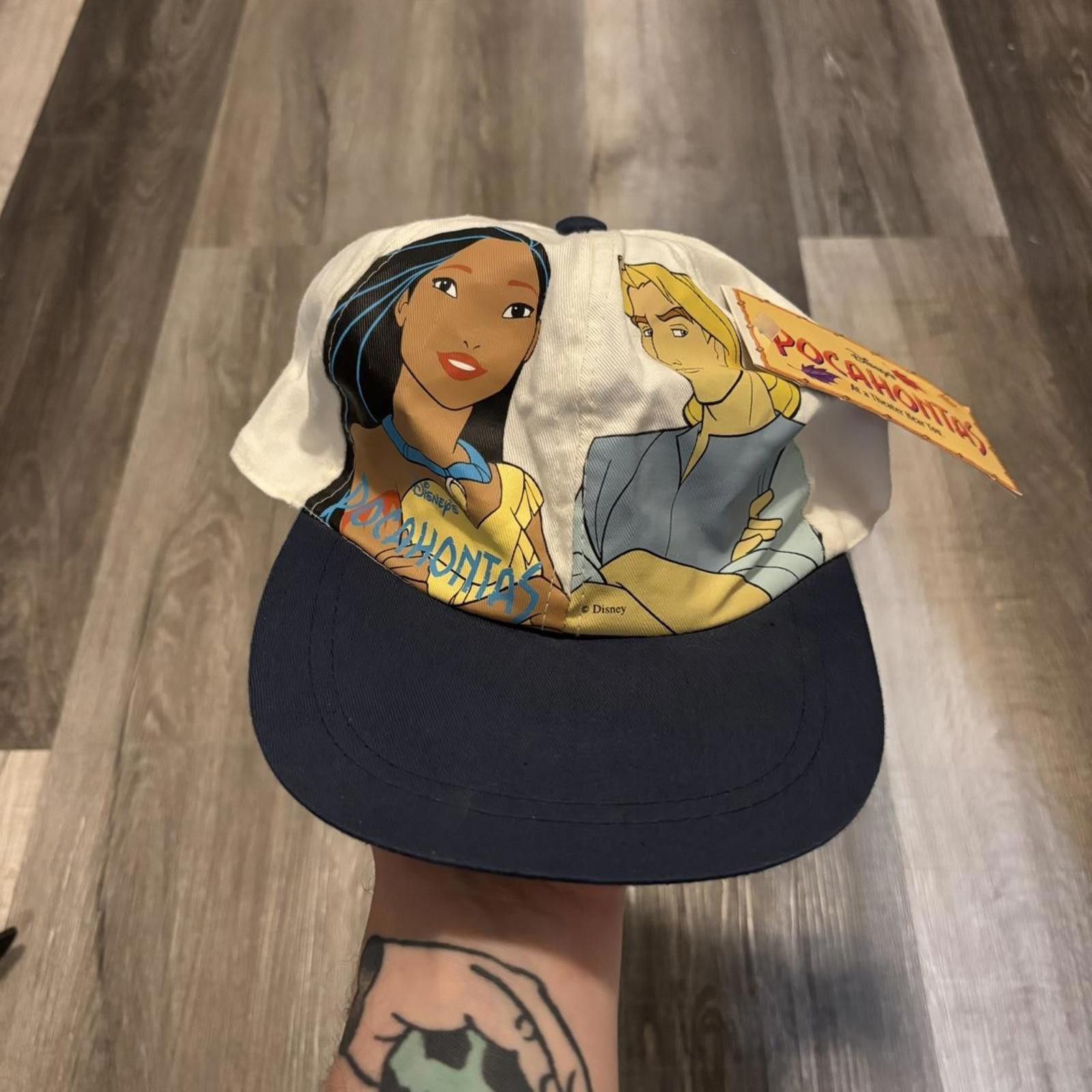 Disney Vintage Pocahontas stretch fit hat 90s OS Size ONE SIZE - 1 Thumbnail