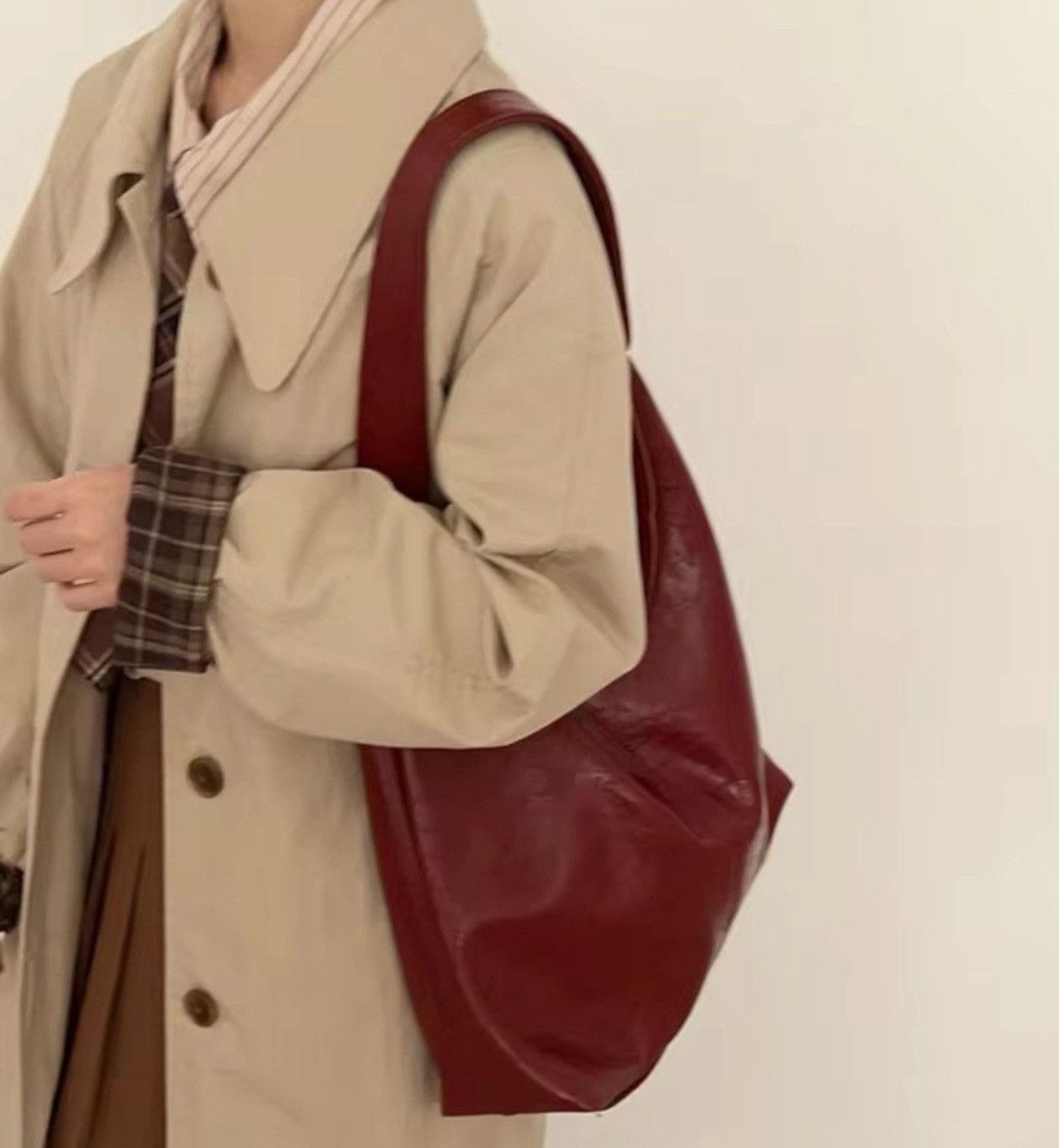 Japanese Brand Maroon shoulder bag Size ONE SIZE - 5 Thumbnail