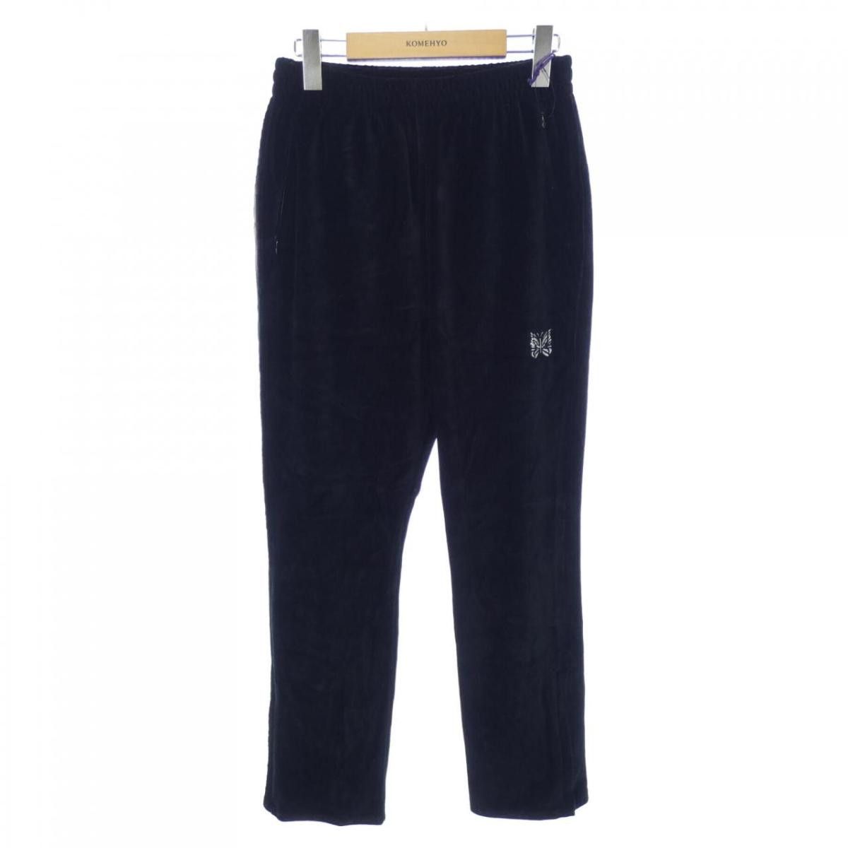 Sweatpants Polyester One Point Logo Jeans Black