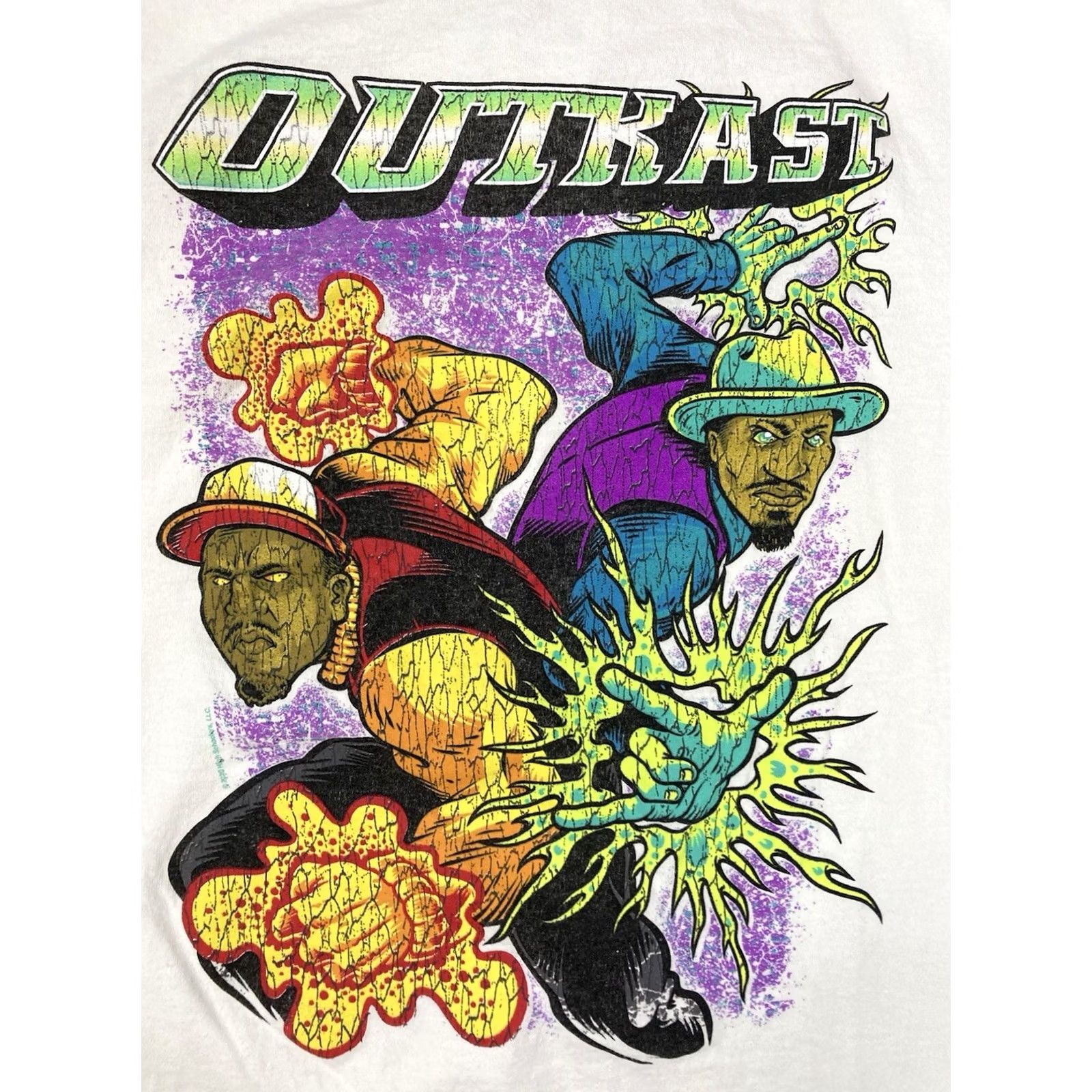 Vintage Outkast T-Shirt Women Small White Short Sleeve Crew Neck Pullover Graphic Music Hip Hop Casual Size S / US 4 / IT 40 - 2 Thumbnail
