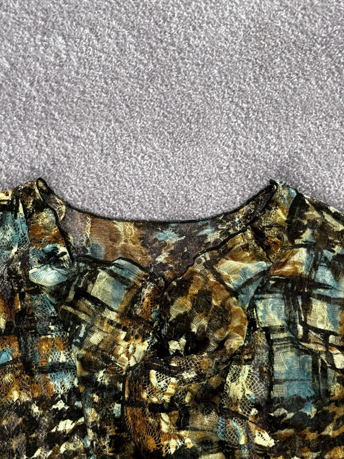 Vintage Vintage Avant Garde Floral Design Blouse Size M / US 6-8 / IT 42-44 - 6 Thumbnail