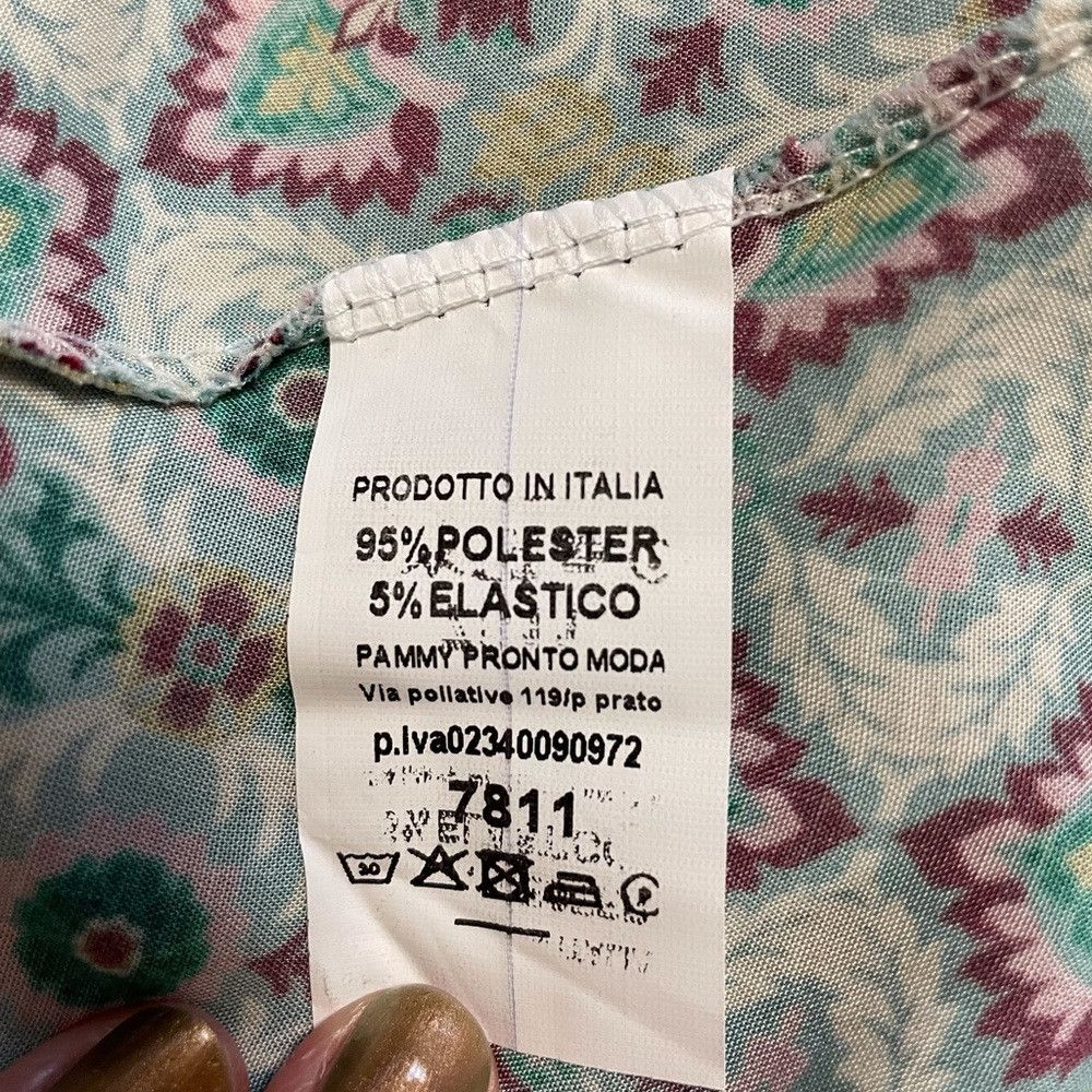Other NWT New $115 W Vieri Printed Dress Made in Italy One size Size S / US 4 / IT 40 - 6 Thumbnail