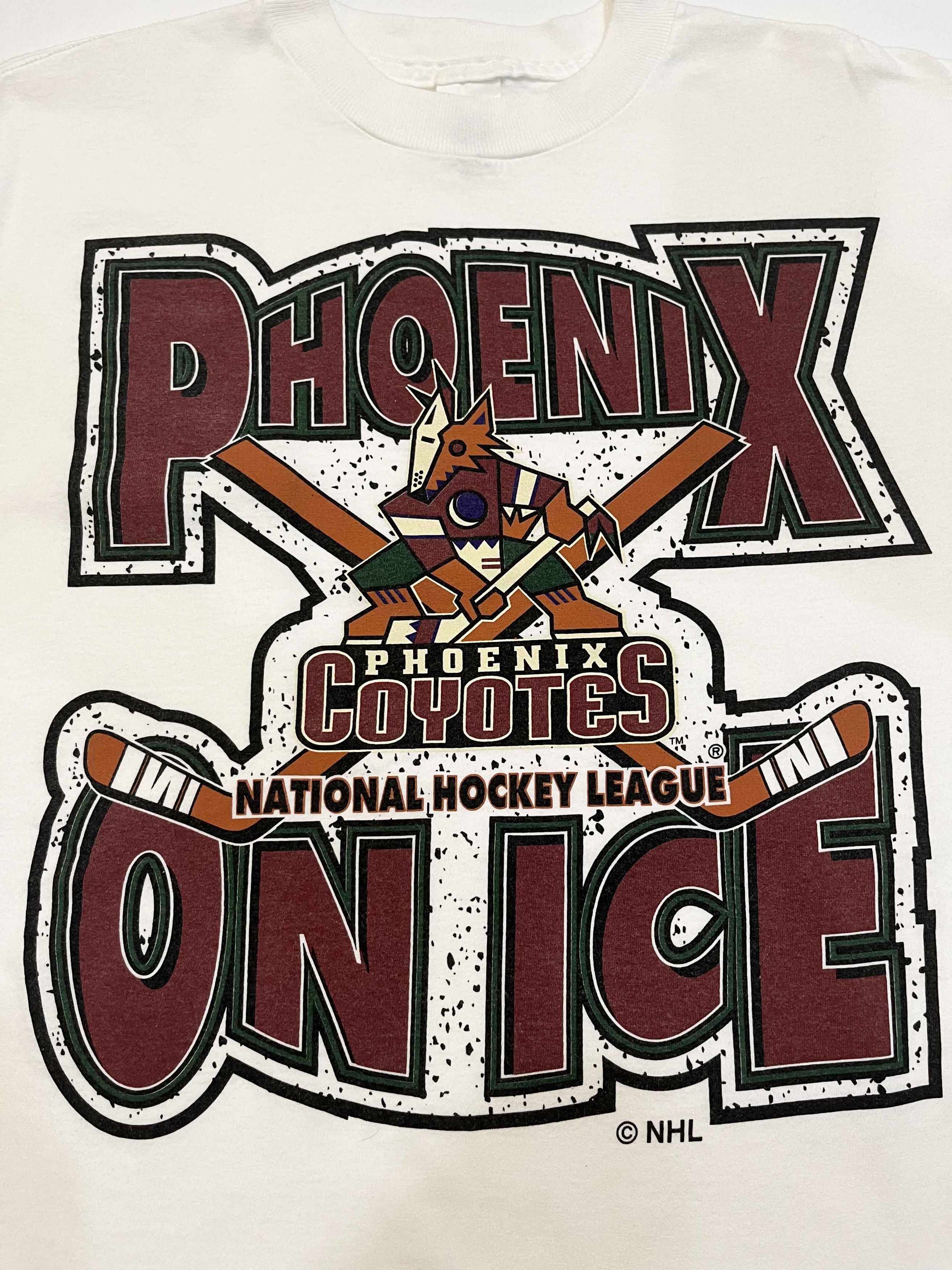 Logo 7 × NHL × Vintage Vintage Logo 7 NHL Phoenix Coyotes Hockey T-Shirt Size US L / EU 52-54 / 3 - 2 Thumbnail