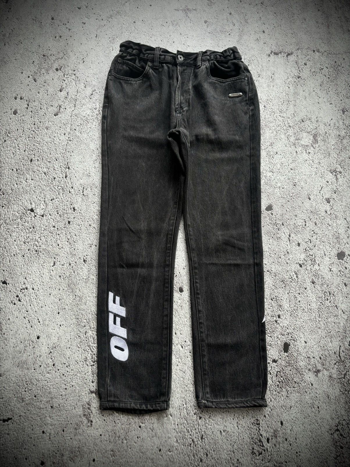 Off-White Off-white Black Denim Size US 29 - 1 Thumbnail