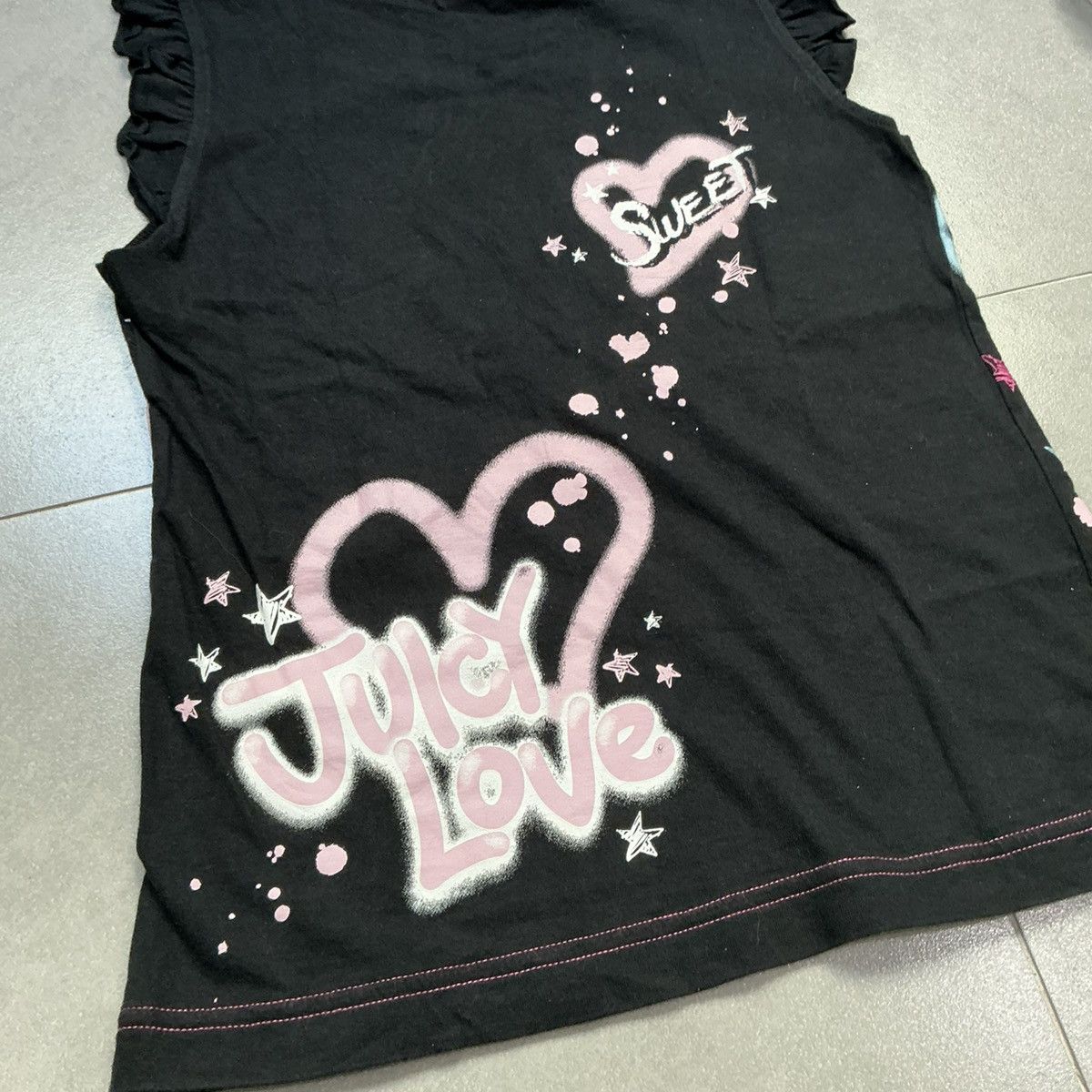 Angel Blue Y2K Mezzo Piano Graffiti Top Size XS / US 0-2 / IT 36-38 - 8 Thumbnail