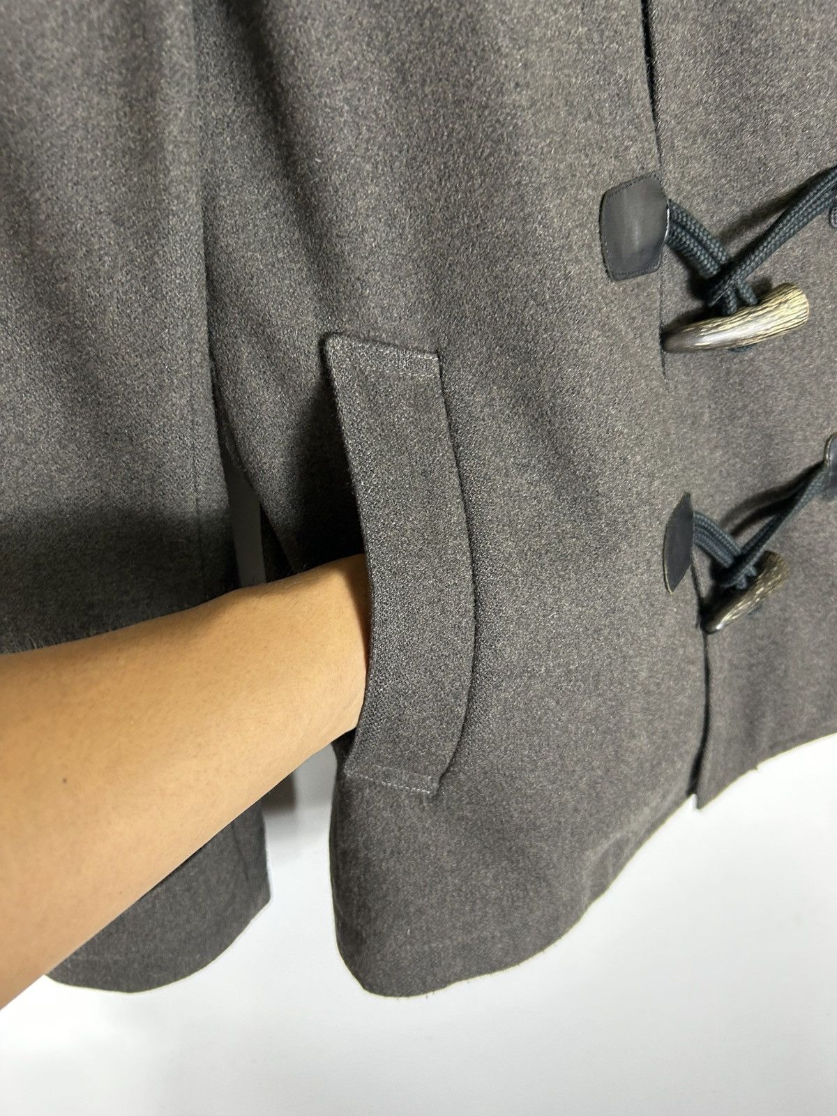 Man Of Moods MofM Man of Moods Hooded Wool Duffle Coat Toggle Jacket Size US S / EU 44-46 / 1 - 6 Thumbnail