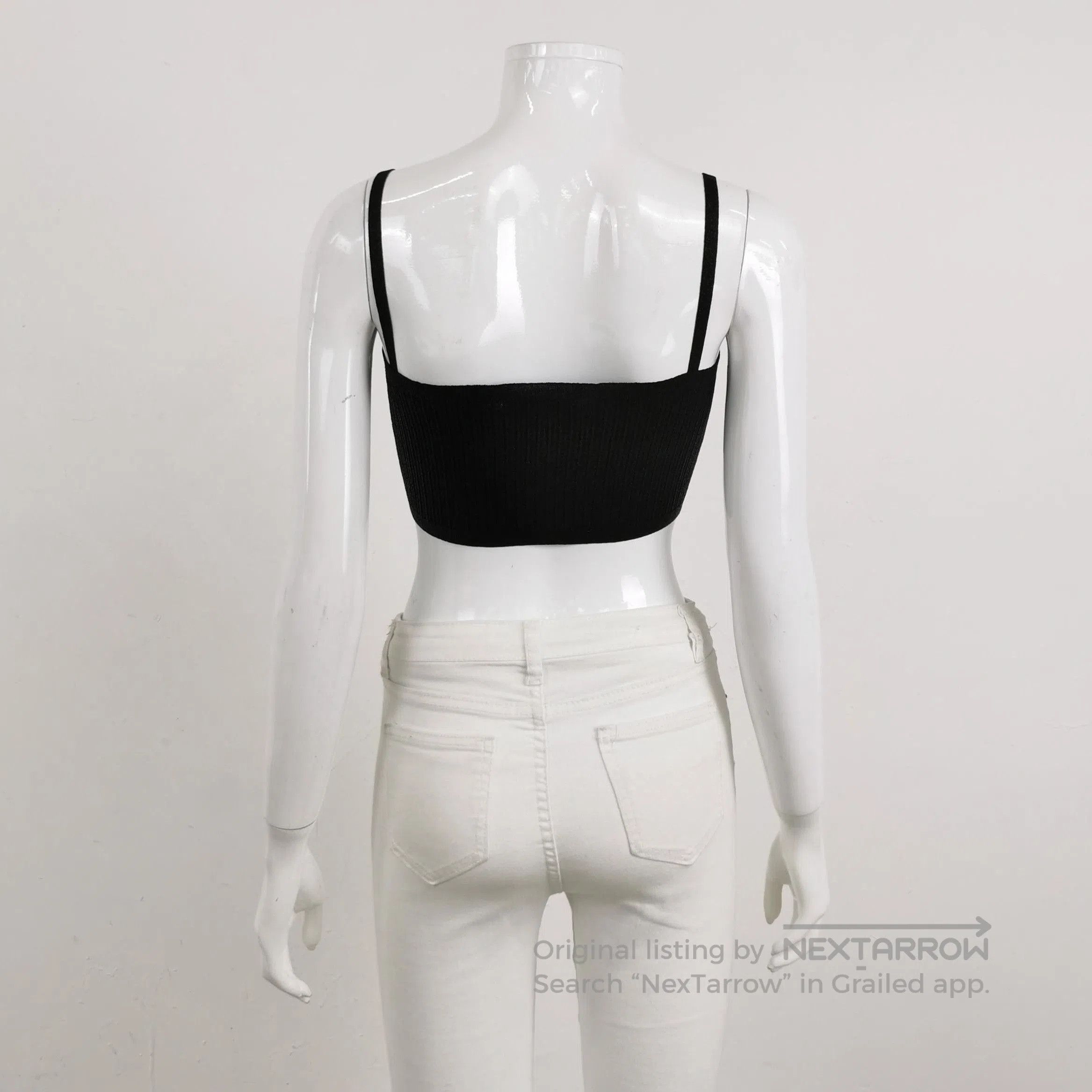 Prada Prada Black Ribbed Cami Top . Size M / US 6-8 / IT 42-44 - 2 Thumbnail