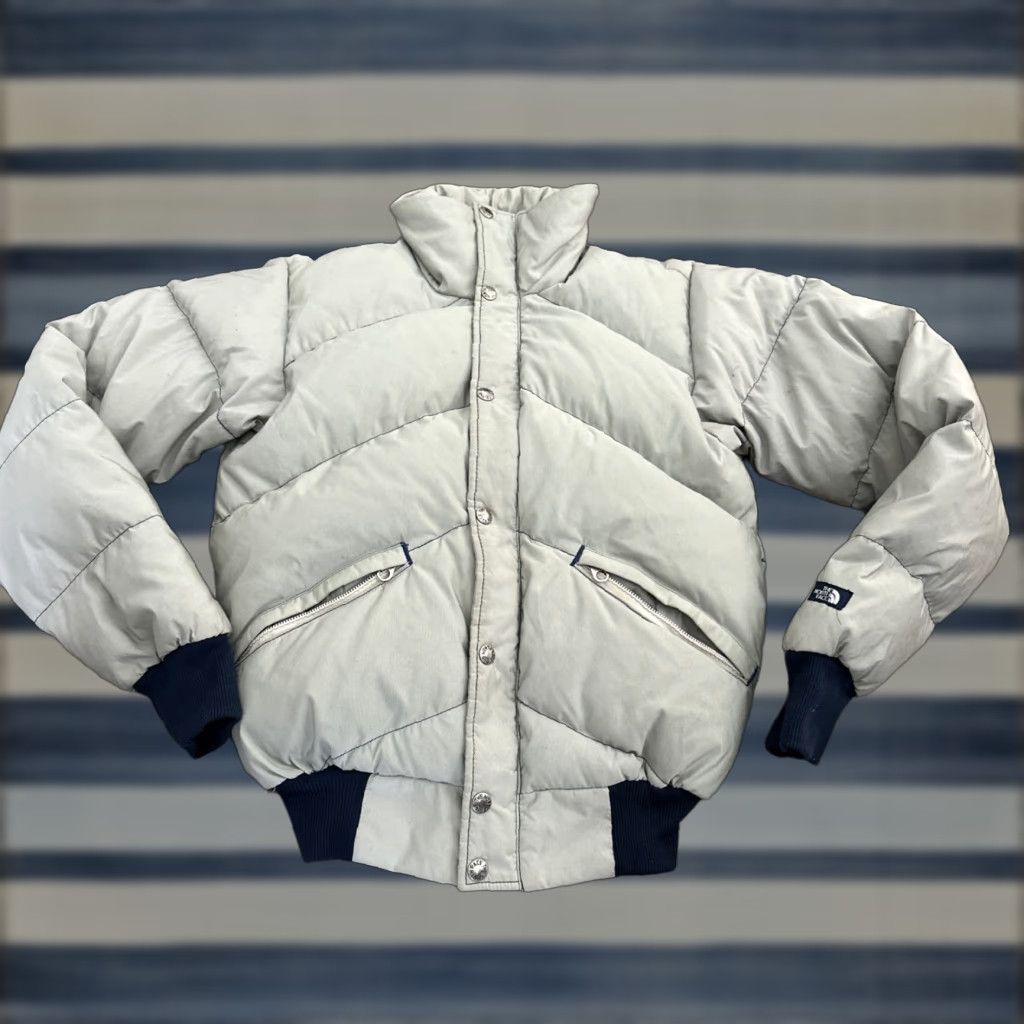 The North Face VINTAGE The North Face Down GORE-TEX Jacket Mens S Gray 80s Puffer Water-Resistant Goose Down Jacket Size US S / EU 44-46 / 1 - 1 Thumbnail