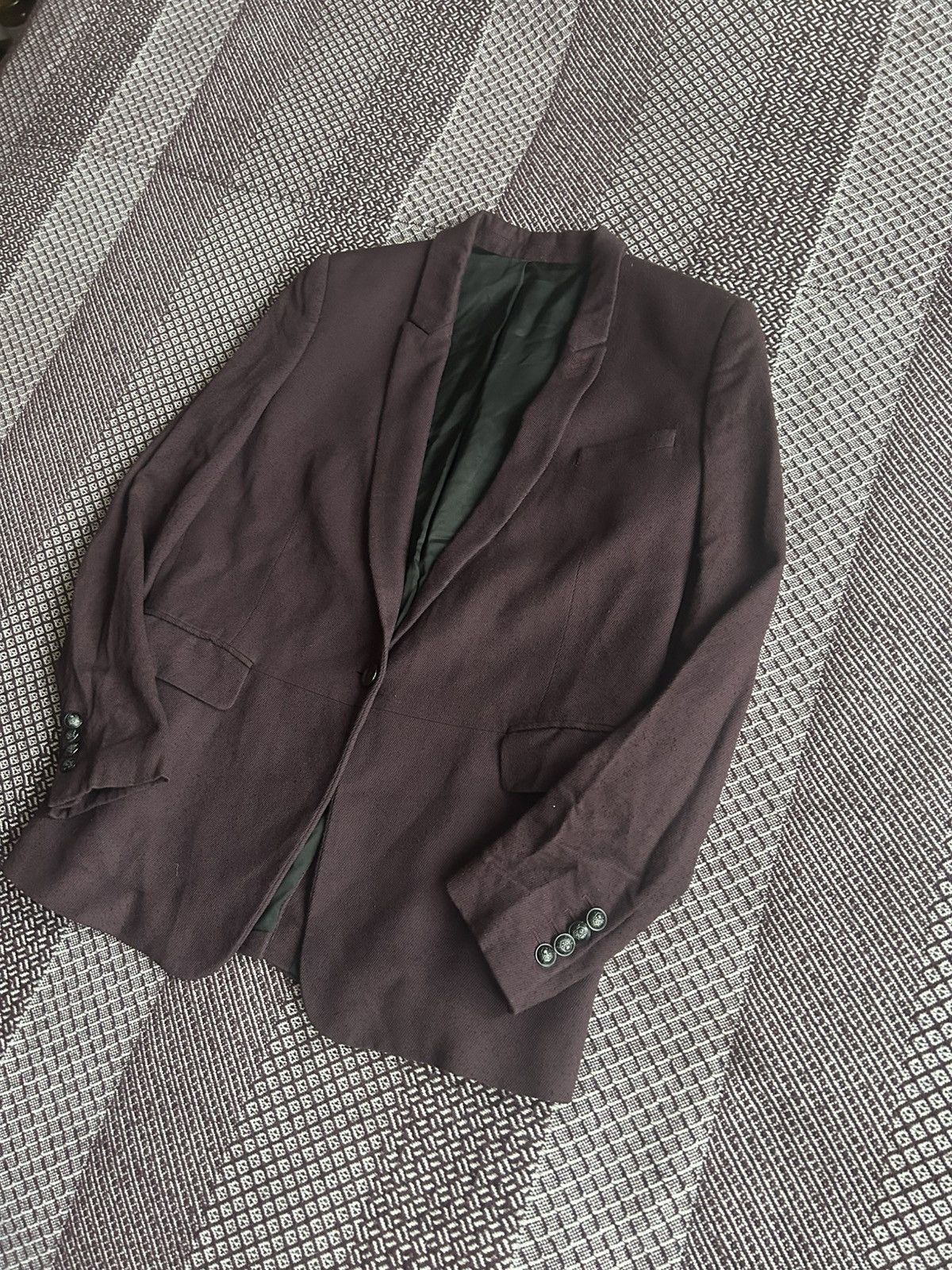 The Kooples The Kooples Viscose Women Burgundy Blazer Sz 40 Solid Style Size S / US 4 / IT 40 - 2 Thumbnail