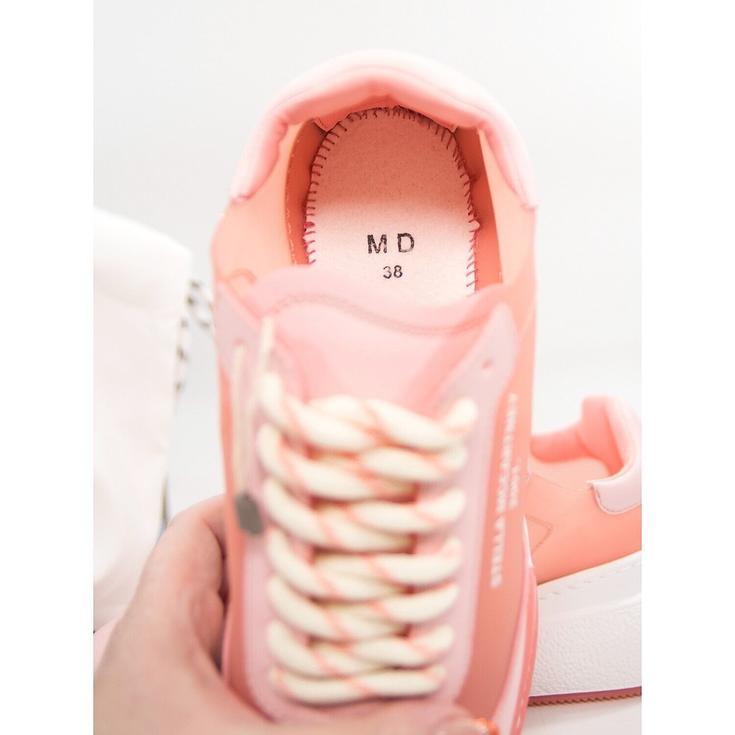 Stella McCartney Stella McCarney Rose Loop Oversize Vegan Leather Sneaker Size US 8 / IT 38 - 12 Thumbnail