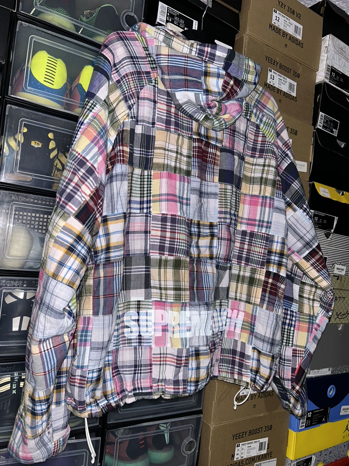 GOODENOUGH × Supreme Supreme x Goodenough Patchwork Madras Hooded Jacket SS25 NEW Size US M / EU 48-50 / 2 - 8 Thumbnail
