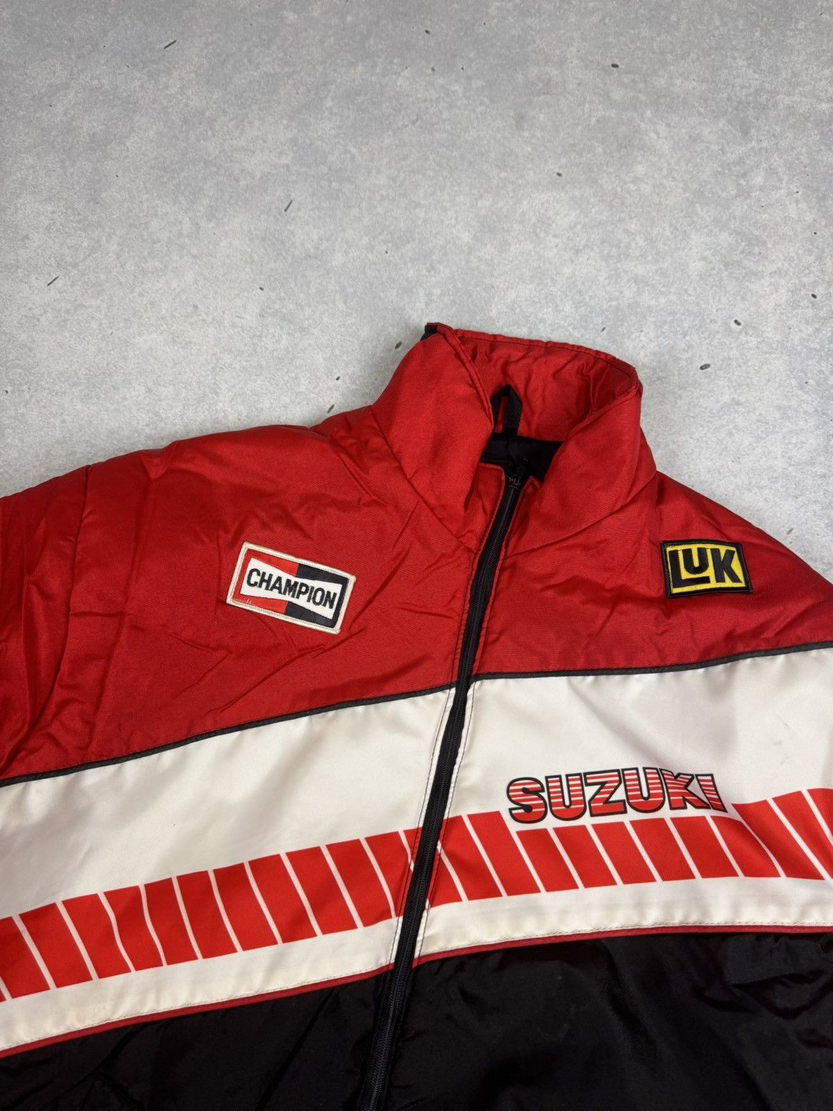 NASCAR Vintage Suzuki Racing Nascar Puffer Jacket Y2K Size US L / EU 52-54 / 3 - 5 Thumbnail