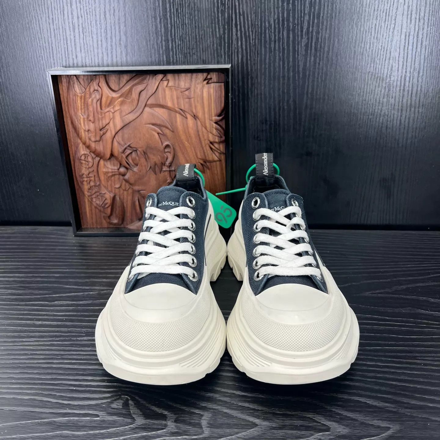 Alexander McQueen Alexander McQueen black/white martin boots 36.5 Size US 6 / IT 36 - 4 Thumbnail