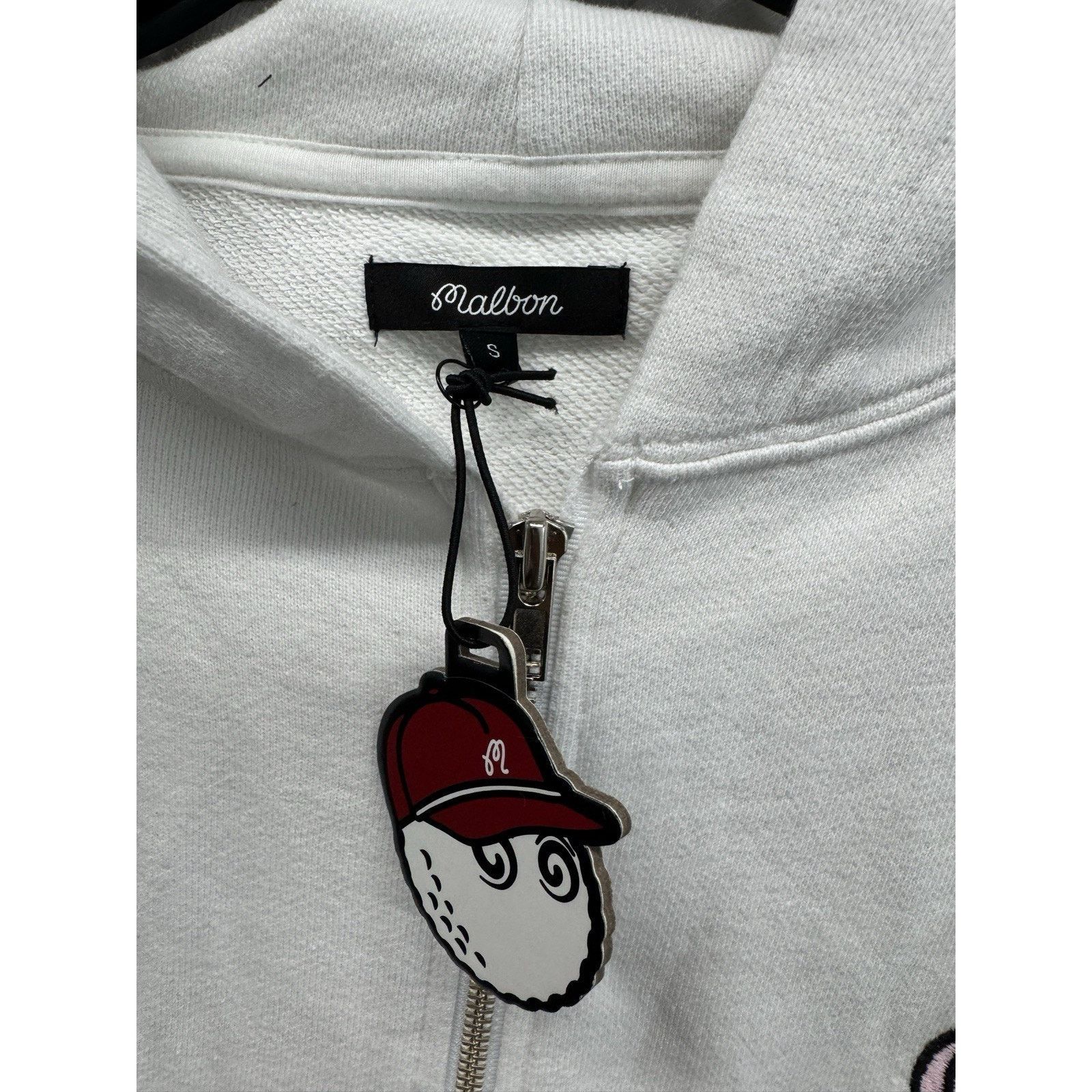 Malbon Malbon Golf x Evian French Terry Zip Up White Small Size US S / EU 44-46 / 1 - 4 Thumbnail